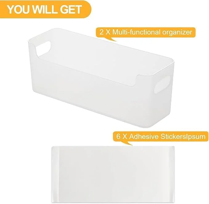 2 عدد ارگانایزر درب کابینت آشپزخانه، نصب چسبی داخل درب کابینت، قفسه ذخیره سازی زیر سینک برای آشپزخانه، حمام، دفتر، گاراژ، اتاق کاردستی (شفاف) 2 عدد ارگانایزر درب کابینت آشپزخانه، نصب چسبی داخل درب کابینت، قفسه ذخیره سازی زیر سینک برای آشپزخانه، حمام، دفتر، گاراژ، اتاق کاردستی (شفاف)