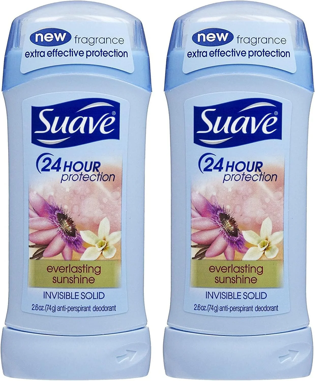 Suave Invisible Solid Antiperspirant Deodorant, Everlasting Sunshine - 2.6 oz - 2 pk Suave Invisible Solid Antiperspirant Deodorant, Everlasting Sunshine - 2.6 oz - 2 pk