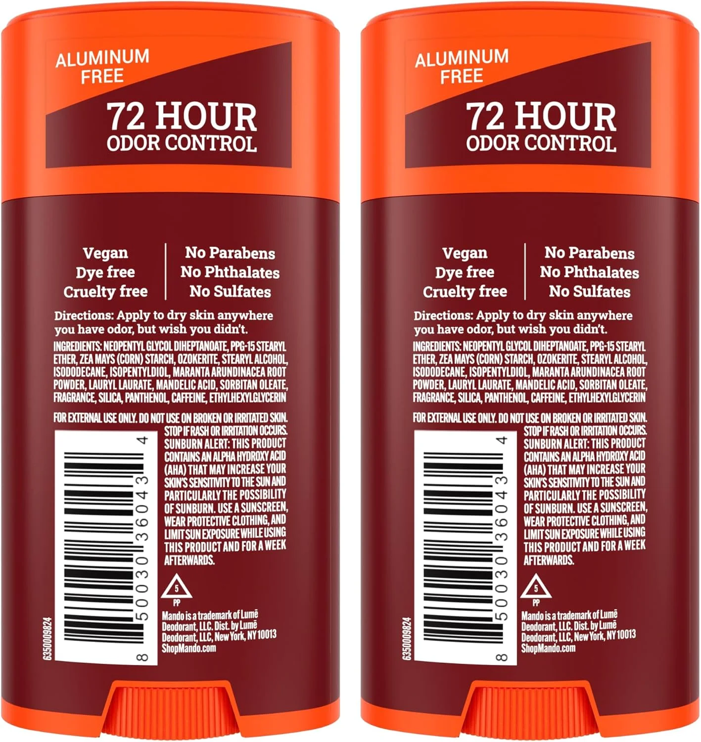 مام رول بدن کامل مردانه Mando - استیک جامد نرم - کنترل بوی 72 ساعته - بدون آلومینیوم، بدون جوش شیرین، ایمن برای پوست - 74 گرم (بسته 2 عددی) - چرم بوربن مام رول بدن کامل مردانه Mando - استیک جامد نرم - کنترل بوی 72 ساعته - بدون آلومینیوم، بدون جوش شیرین، ایمن برای پوست - 74 گرم (بسته 2 عددی) - چرم بوربن