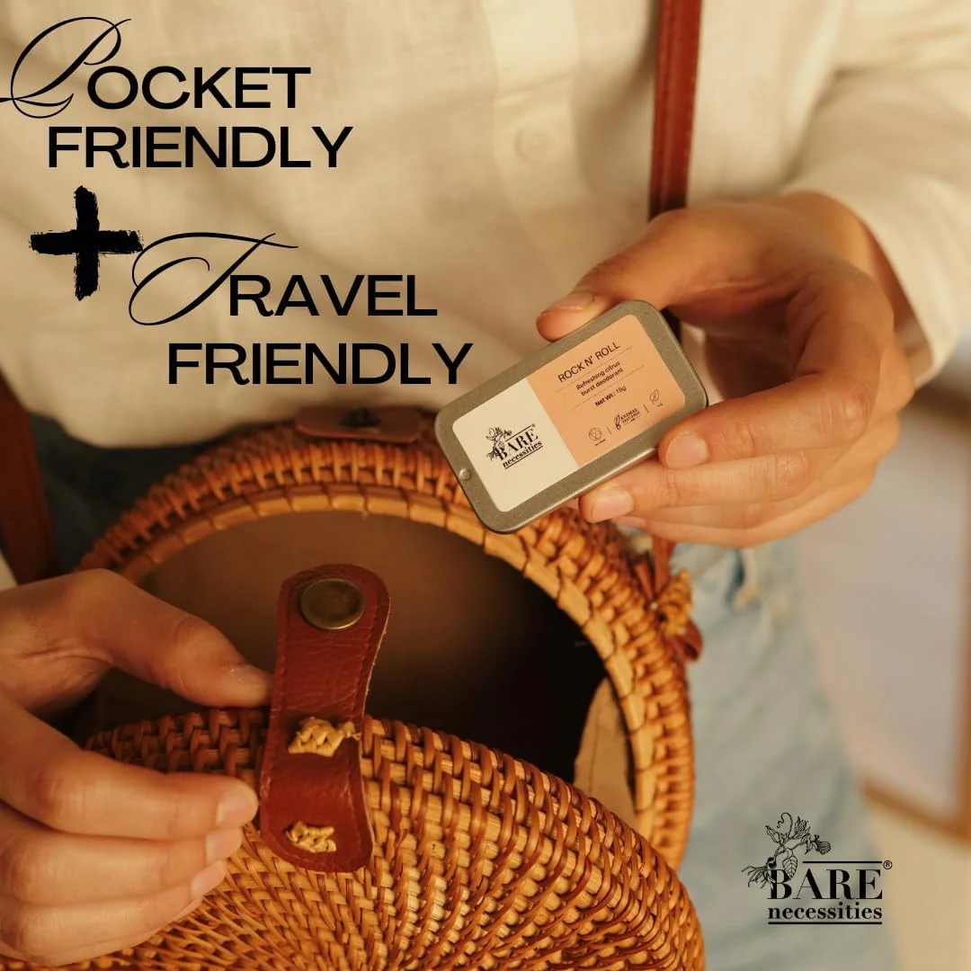 دئودورانت جامد Bare Necessities Rock n Roll با رایحه مرکبات | جلوگیری از بوی بدن و مرطوب کننده پوست | بدون آلومینیوم، الکل و پارابن | عطر جامد زیر بغل با طراوت برای پوست حساس، مناسب برای خانم ها و آقایان - 15 گرم دئودورانت جامد Bare Necessities Rock n Roll با رایحه مرکبات | جلوگیری از بوی بدن و مرطوب کننده پوست | بدون آلومینیوم، الکل و پارابن | عطر جامد زیر بغل با طراوت برای پوست حساس، مناسب برای خانم ها و آقایان - 15 گرم