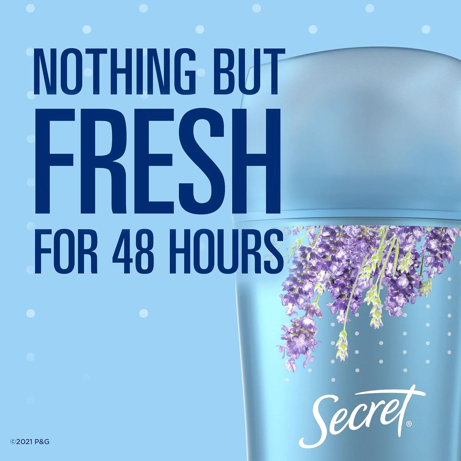 Secret Fresh Antiperspirant and Deodorant Invisible Solid, Luxe Lavender, 3 Count