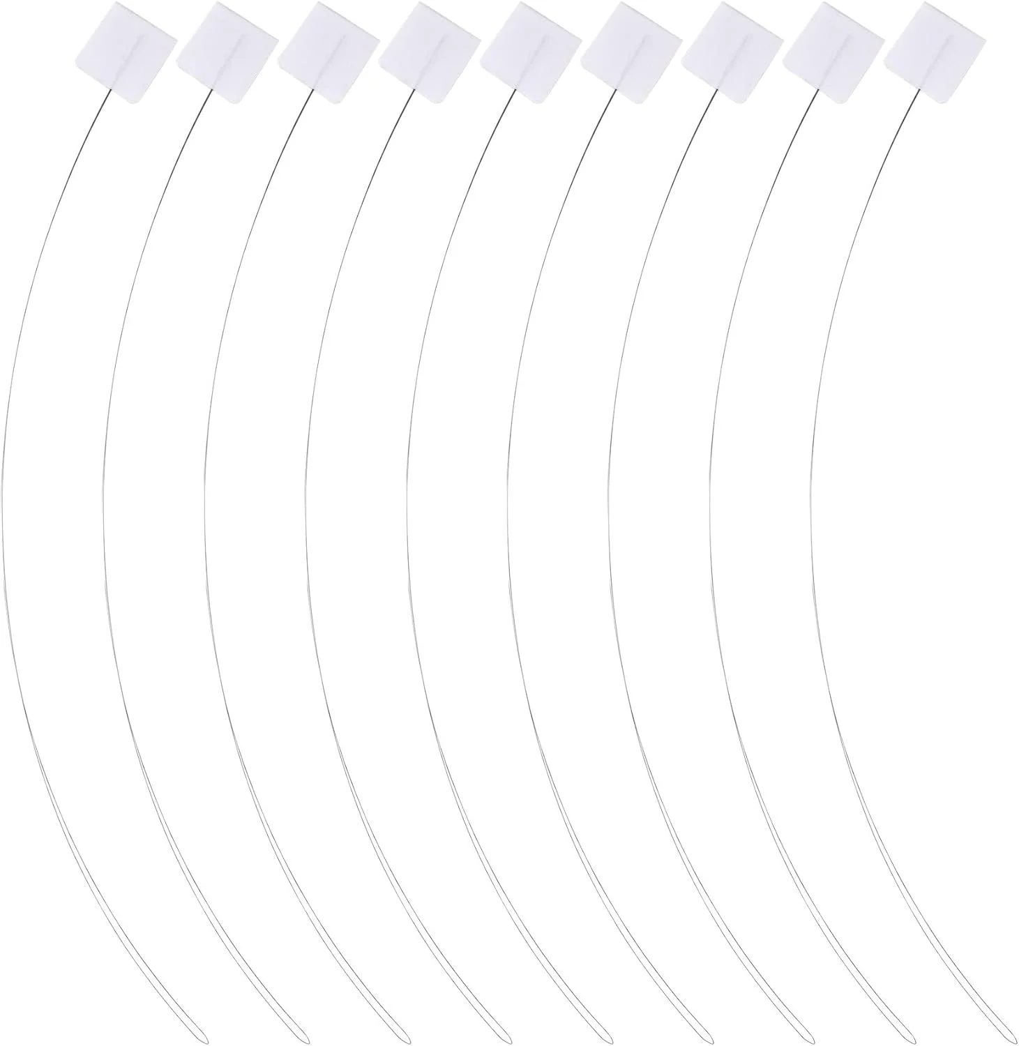 سوزن نخ کن بلند SmallCat، ابزار سوزن نخ کن سریع، ابزار کاردستی دوخت، لوازم کوک صلیبی برای چرخ خیاطی و دوخت دستی - سفید، 10 عددی