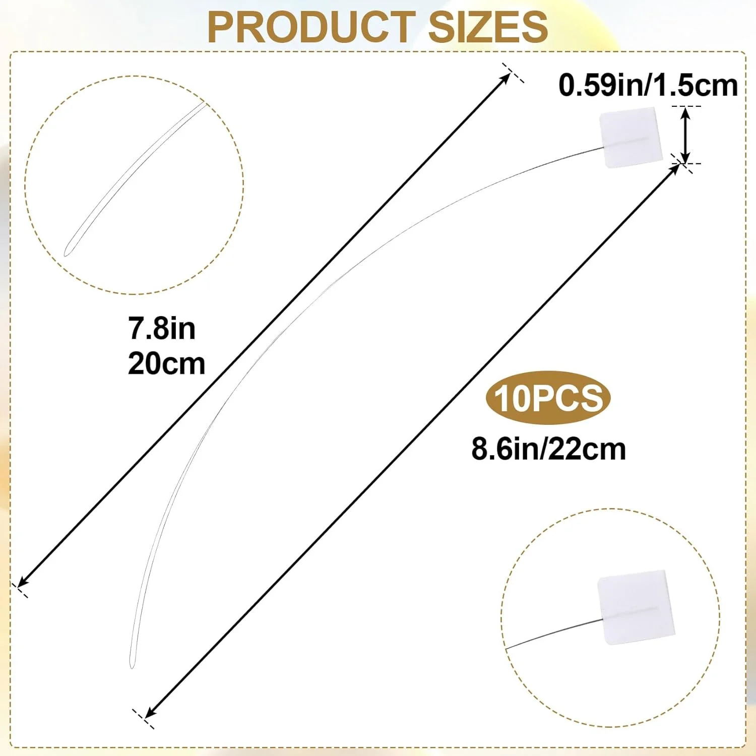 سوزن نخ کن بلند SmallCat، ابزار سوزن نخ کن سریع، ابزار کاردستی دوخت، لوازم کوک صلیبی برای چرخ خیاطی و دوخت دستی - سفید، 10 عددی سوزن نخ کن بلند SmallCat، ابزار سوزن نخ کن سریع، ابزار کاردستی دوخت، لوازم کوک صلیبی برای چرخ خیاطی و دوخت دستی - سفید، 10 عددی