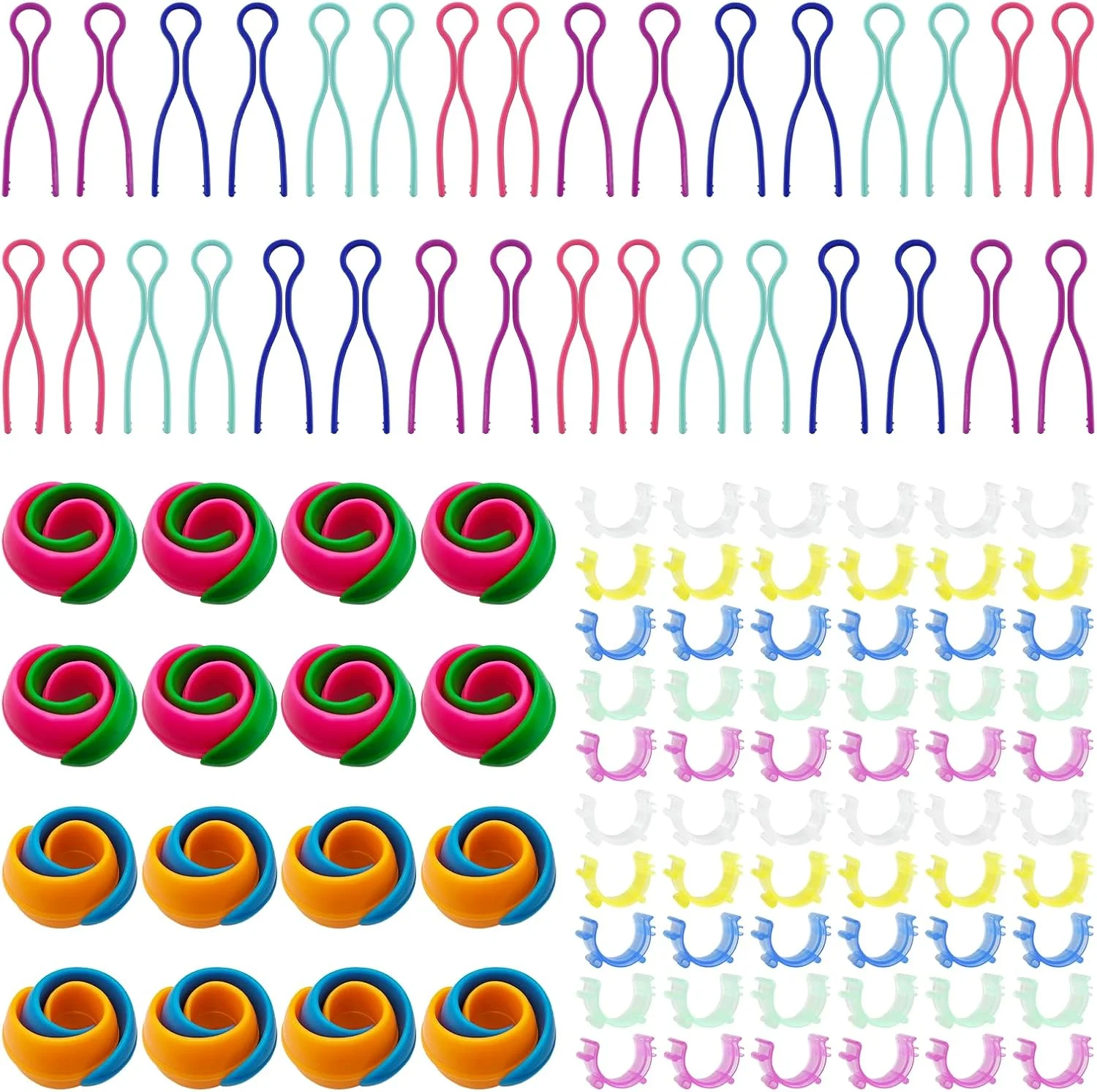 مجموعه نگهدارنده نخ قرقره SHRJ، شامل 142 قطعه گیره سازماندهی نخ خیاطی، گیره نگهدارنده قرقره، محافظ نخ قرقره برای گلدوزی، تکه دوزی، لوازم جانبی خیاطی و سازماندهی قرقره نخ