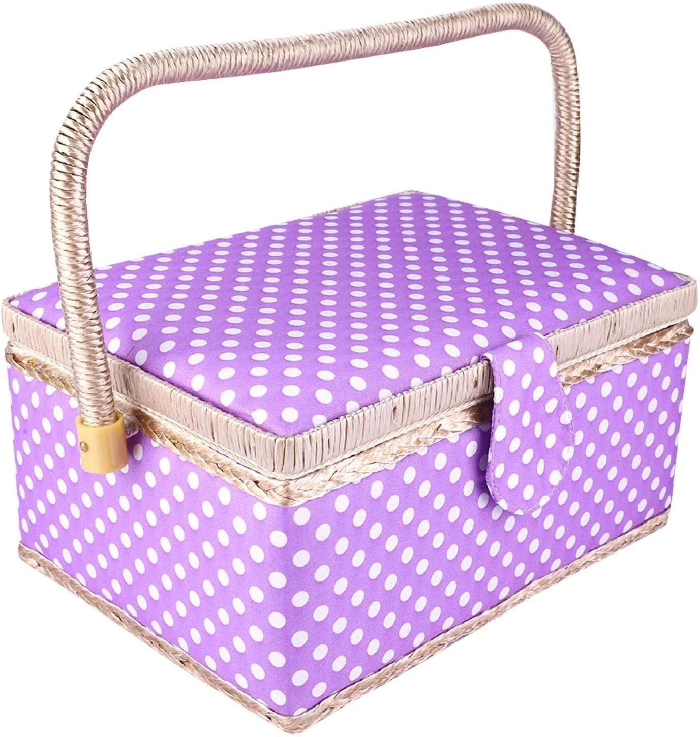 سبد خیاطی شاندونگ مدل Sewing Basket سایز بزرگ
