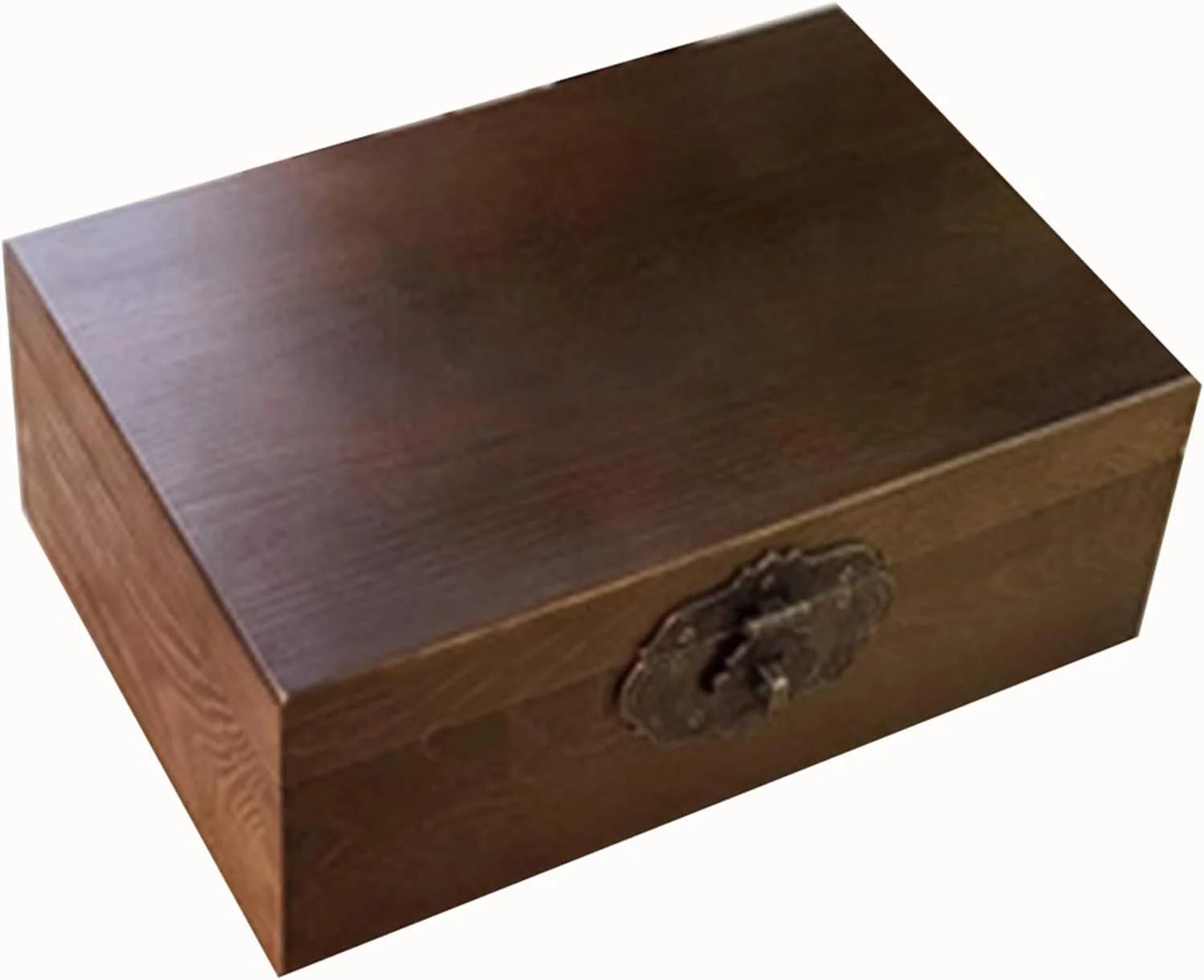 جعبه خیاطی چوبی مدل Antique ابعاد 44x29x18 سانتی‌متر