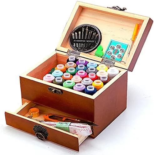 جعبه خیاطی، سبد ابزار خیاطی، جعبه خیاطی رترو با لوازم جانبی، مناسب برای خانواده، مسافرت، مادربزرگ، خانم ها، دوستداران خیاطی، 14.6X11.5X10.6 سانتی متر، قهوه ای جعبه خیاطی، سبد ابزار خیاطی، جعبه خیاطی رترو با لوازم جانبی، مناسب برای خانواده، مسافرت، مادربزرگ، خانم ها، دوستداران خیاطی، 14.6X11.5X10.6 سانتی متر، قهوه ای
