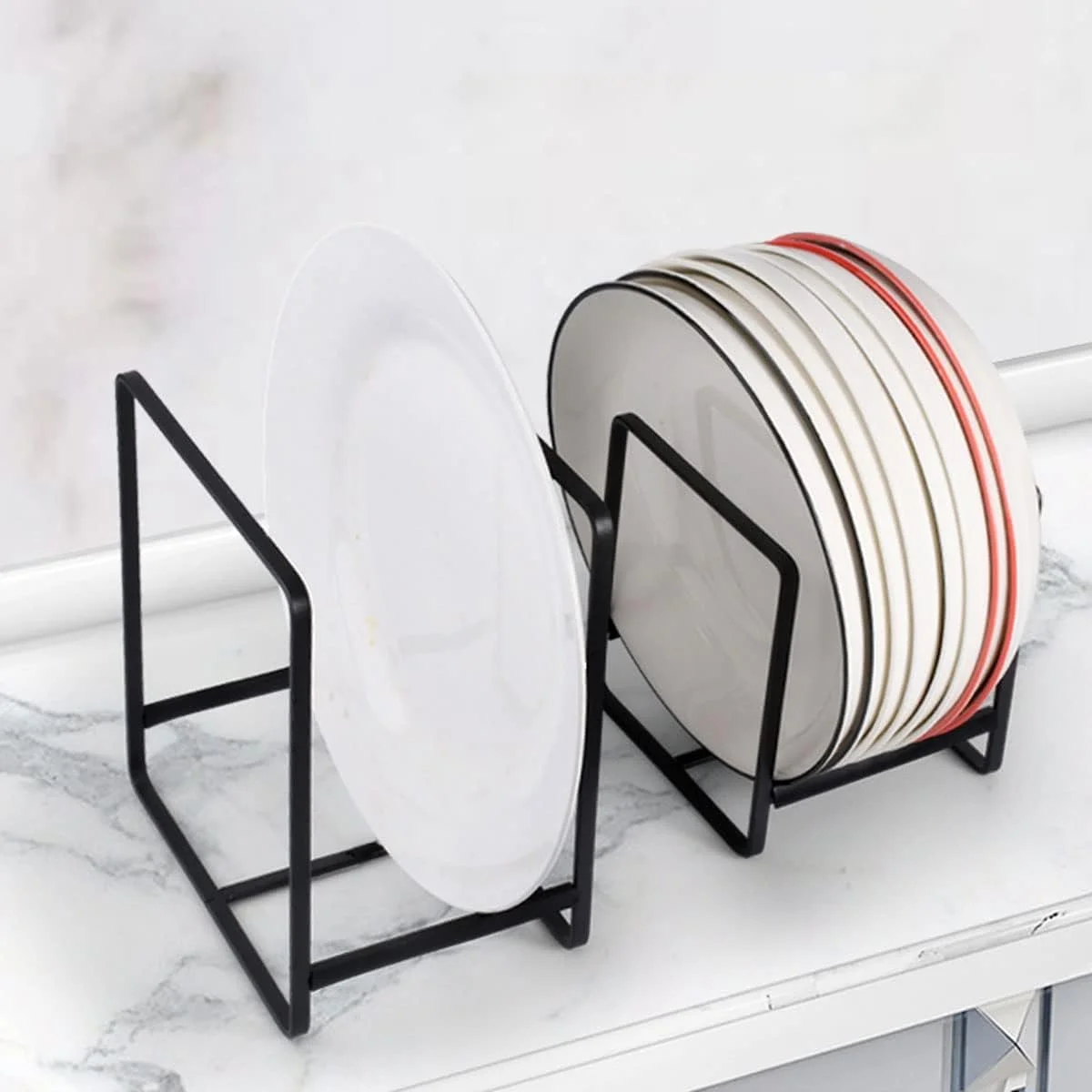 بسته 2 عددی نظم دهنده بشقاب KASTWAVE، قفسه فلزی نگهداری بشقاب، آبچکان بزرگ بشقاب، نگهدارنده بشقاب ضد زنگ و لغزش، استند بشقاب برای کابینت و کمد (سایز کوچک و بزرگ) بسته 2 عددی نظم دهنده بشقاب KASTWAVE، قفسه فلزی نگهداری بشقاب، آبچکان بزرگ بشقاب، نگهدارنده بشقاب ضد زنگ و لغزش، استند بشقاب برای کابینت و کمد (سایز کوچک و بزرگ)