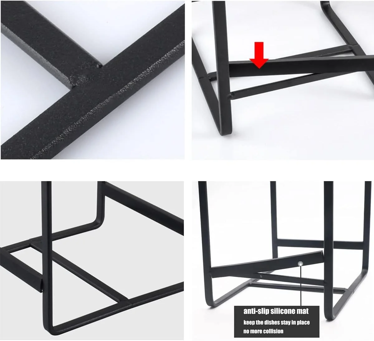 بسته 2 عددی نظم دهنده بشقاب KASTWAVE، قفسه فلزی نگهداری بشقاب، آبچکان بزرگ بشقاب، نگهدارنده بشقاب ضد زنگ و لغزش، استند بشقاب برای کابینت و کمد (سایز کوچک و بزرگ) بسته 2 عددی نظم دهنده بشقاب KASTWAVE، قفسه فلزی نگهداری بشقاب، آبچکان بزرگ بشقاب، نگهدارنده بشقاب ضد زنگ و لغزش، استند بشقاب برای کابینت و کمد (سایز کوچک و بزرگ)