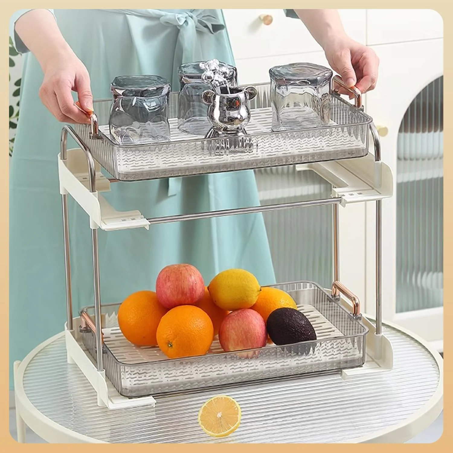 جای خشک کن لیوان KASTWAVE با سینی تخلیه، قفسه خشک کن فنجان آب، قفسه نگهداری فنجان قهوه، سازمان دهنده نگهداری فنجان و لیوان برای دسکتاپ و دکوراسیون پیشخوان - سفید جای خشک کن لیوان KASTWAVE با سینی تخلیه، قفسه خشک کن فنجان آب، قفسه نگهداری فنجان قهوه، سازمان دهنده نگهداری فنجان و لیوان برای دسکتاپ و دکوراسیون پیشخوان - سفید