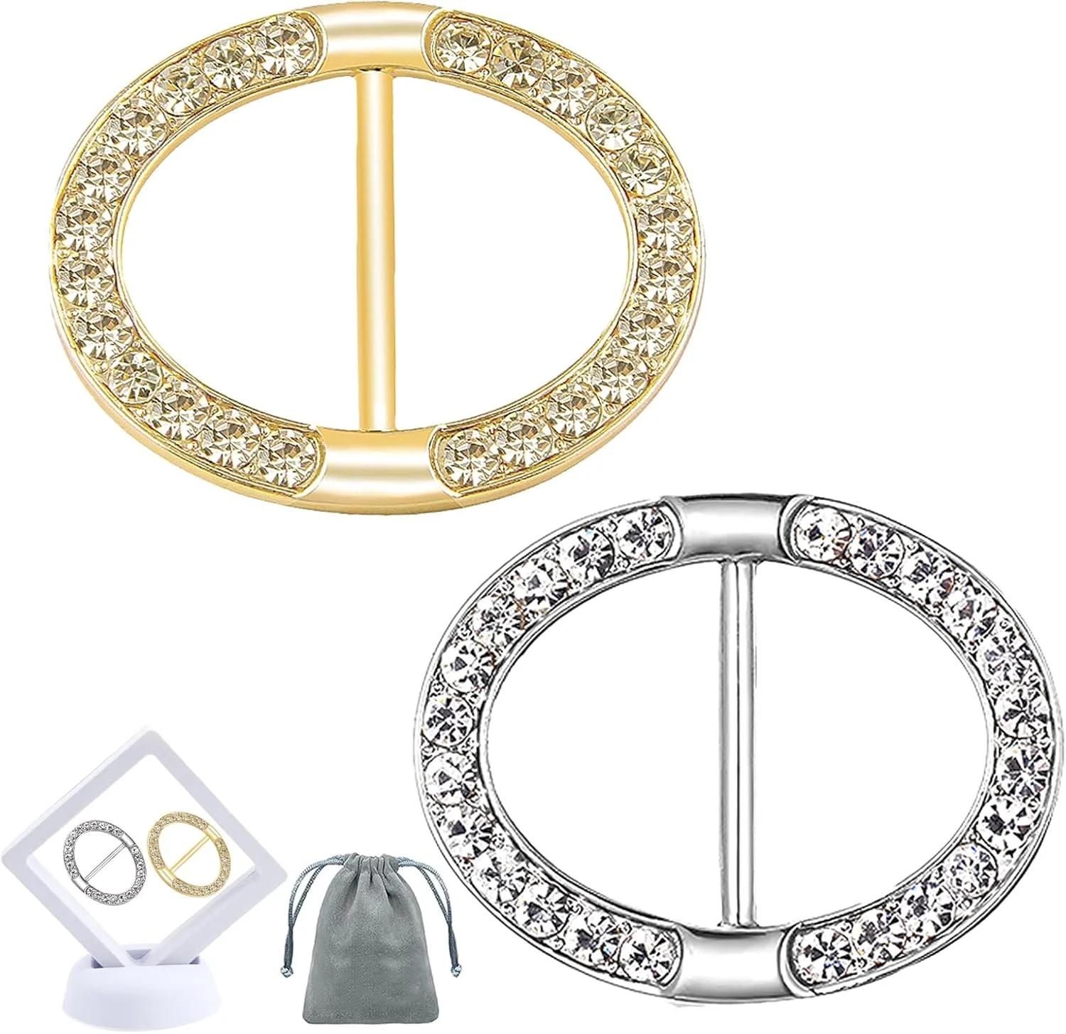 گیره روسری مدل Oval بسته ۲ عددی