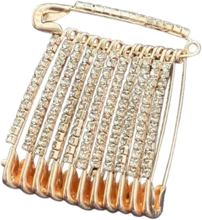 سنجاق قفلی Satre مدل Pink Plated سایز 4 بسته 12 عددی
