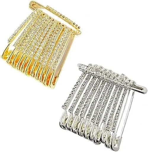 سنجاق قفلی مدل Golden White سایز 4 بسته 24 عددی