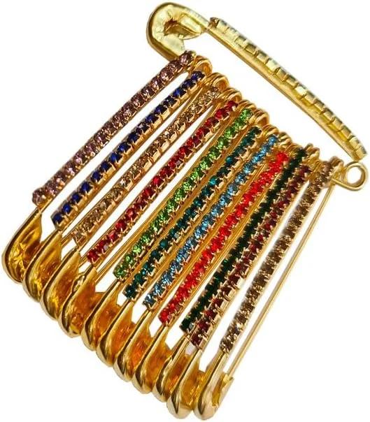 سنجاق سینه Sahishnu مدل Decorative مجموعه ۱۲ عددی
