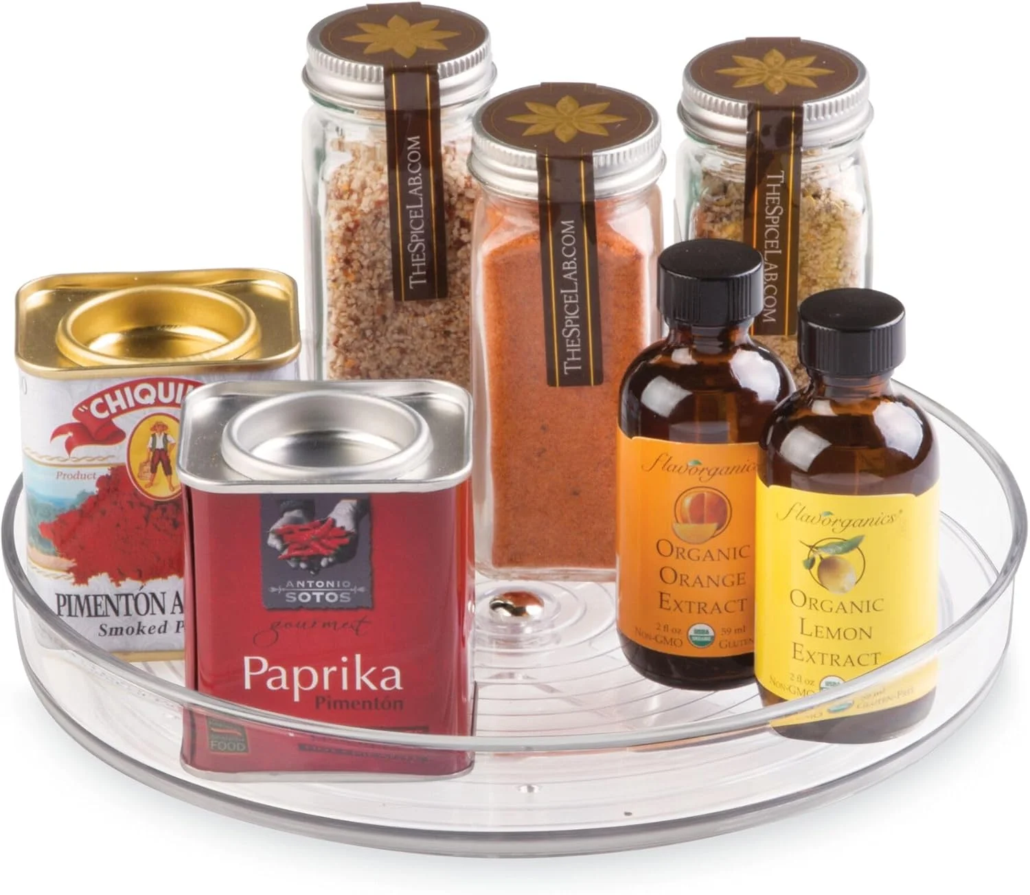 گرداننده چرخشی ارگانایزر Idesign LinUS - 9 اینچ در 1.5 اینچ، شفاف