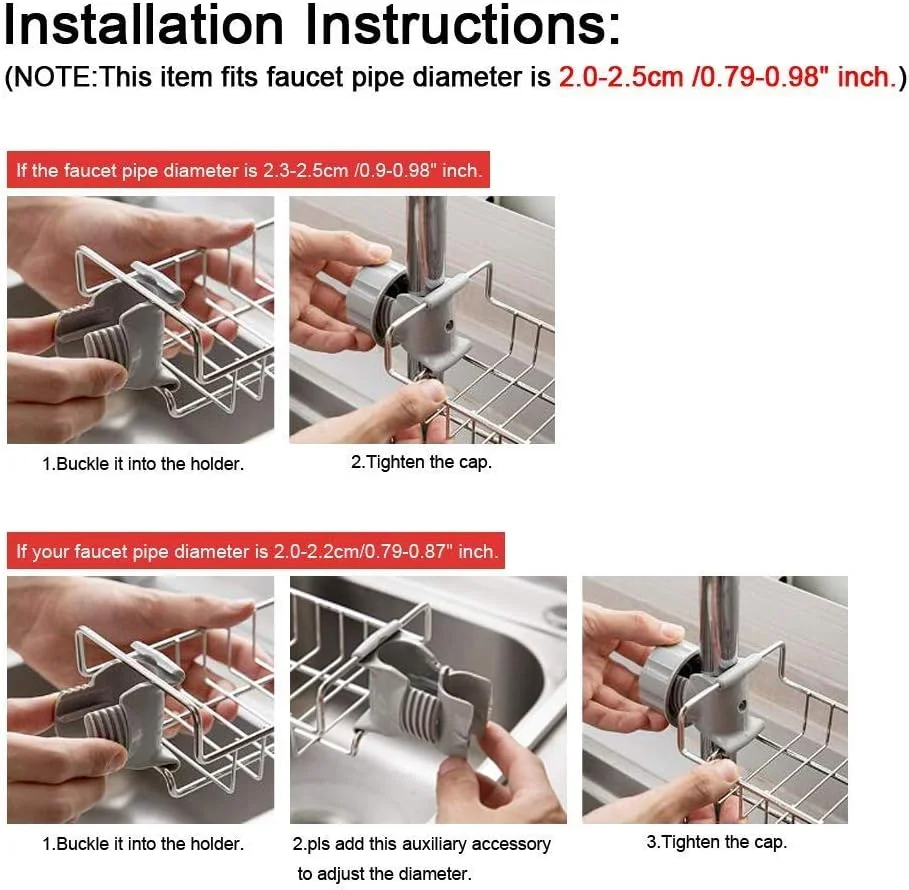 نگهدارنده اسفنج شیر آشپزخانه VECU، سازمان دهنده استیل ضد زنگ، قفسه تخلیه سینک برای لوازم جانبی آشپزخانه، قفسه تخلیه مایع ظرفشویی، نگهدارنده برس بطری، نقره ای، Ga-1 Spong Holder
