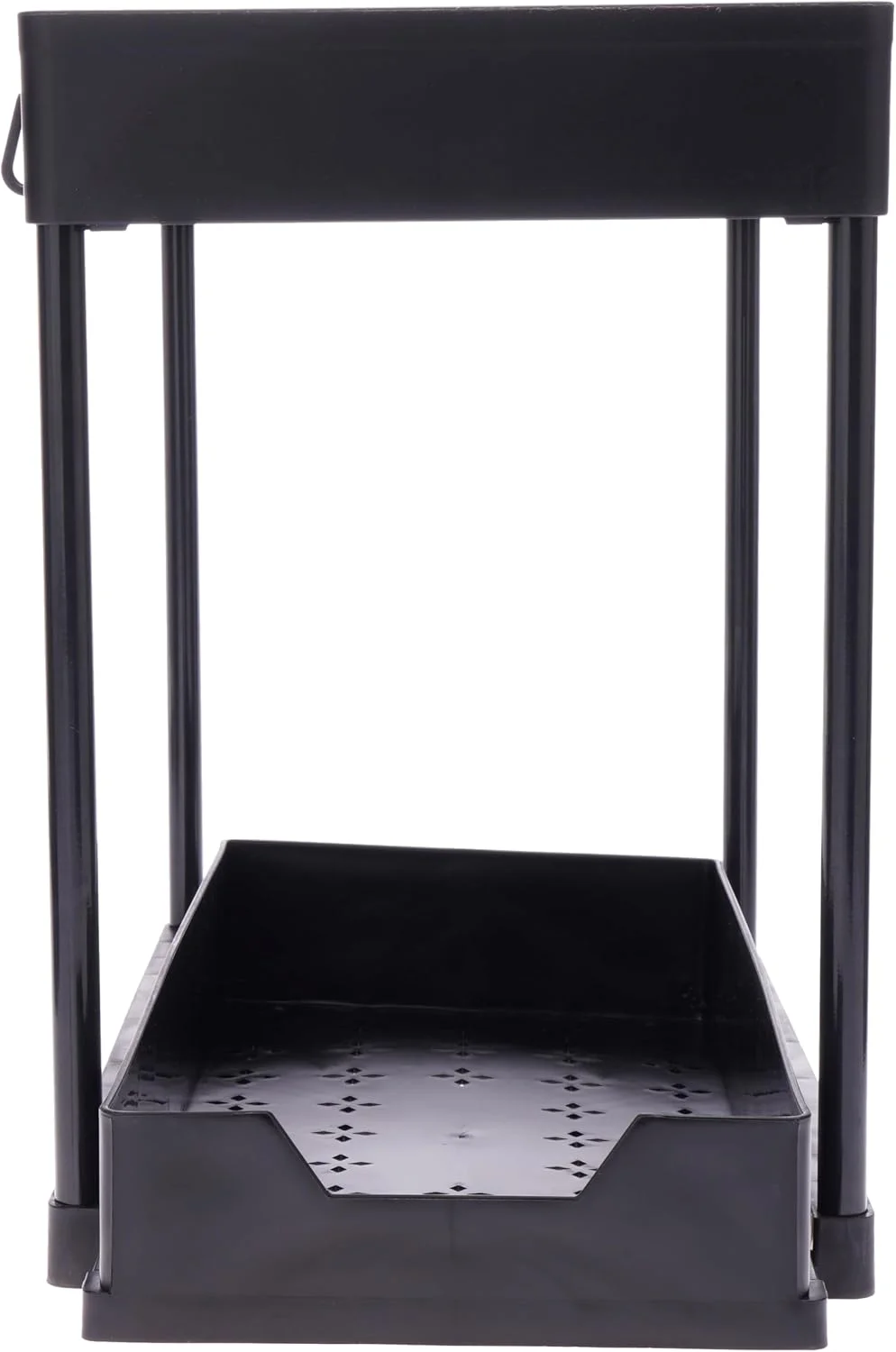 ارگانایزر زیر سینک HOME DWELL - قفسه کشویی دو طبقه با کشو، قلاب و فنجان - ارگانایزر چند منظوره کابینت حمام و آشپزخانه، مقاوم در برابر زنگ زدگی و مونتاژ بدون ابزار