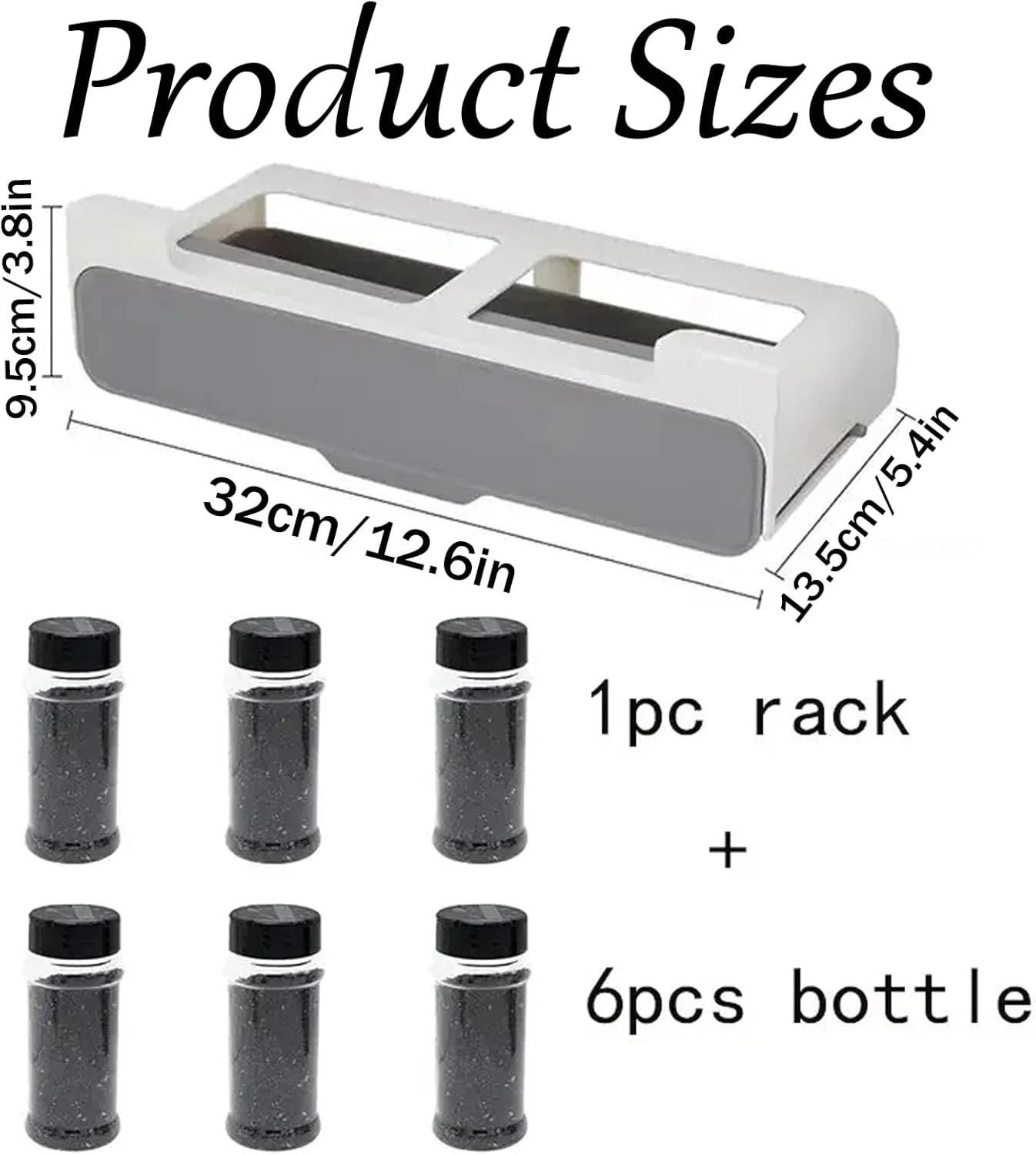 قفسه ادویه HIHIDAY با 6 قوطی ادویه، قفسه سازمان دهنده ادویه کابینت برای آشپزخانه - قفسه سازمان دهنده کشو ادویه بدون نیاز به سوراخ کاری، نصب آسان، بدون نیاز به ابزار (7، خاکستری) قفسه ادویه HIHIDAY با 6 قوطی ادویه، قفسه سازمان دهنده ادویه کابینت برای آشپزخانه - قفسه سازمان دهنده کشو ادویه بدون نیاز به سوراخ کاری، نصب آسان، بدون نیاز به ابزار (7، خاکستری)