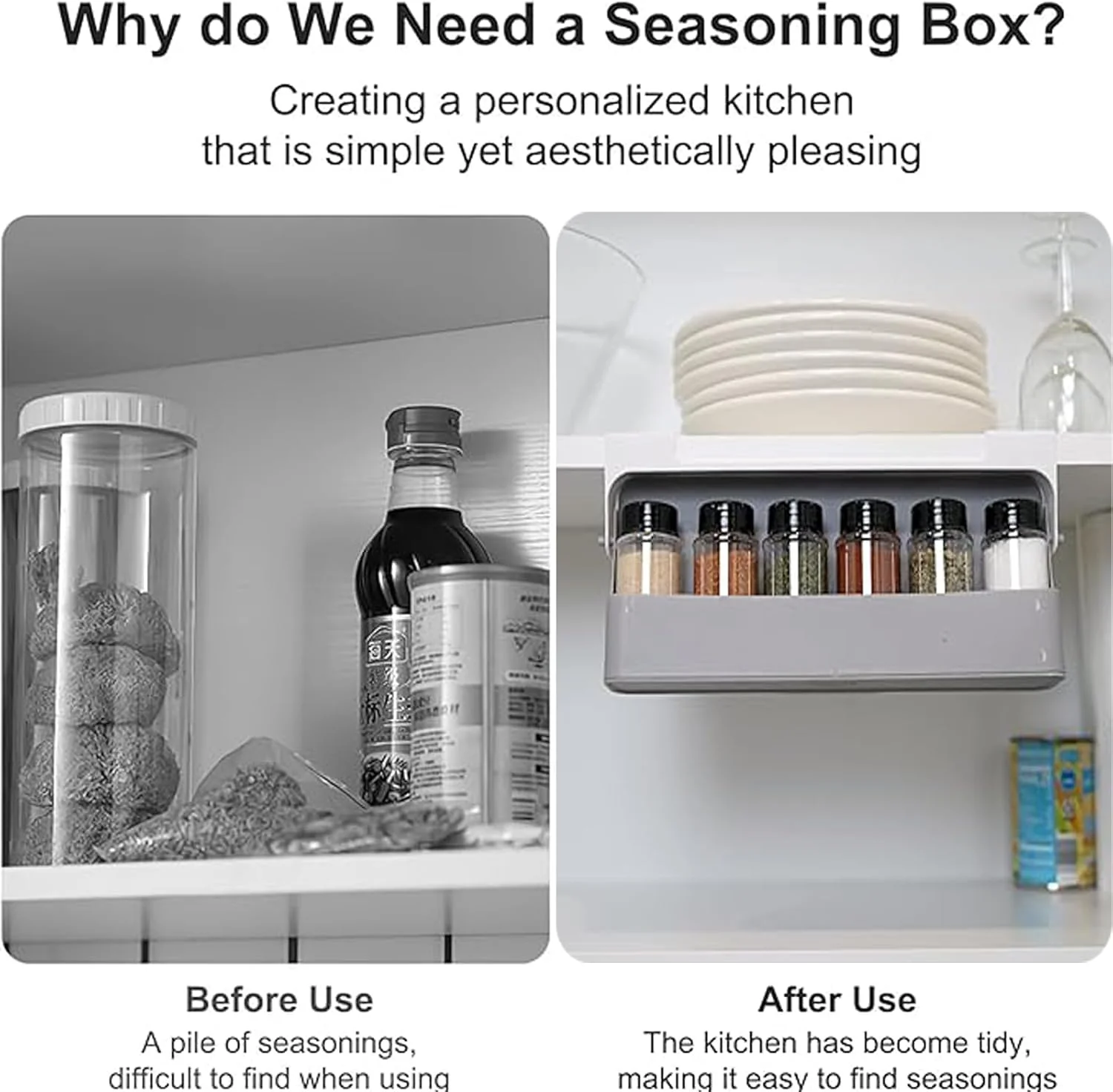 قفسه ادویه HIHIDAY با 6 قوطی ادویه، قفسه سازمان دهنده ادویه کابینت برای آشپزخانه - قفسه سازمان دهنده کشو ادویه بدون نیاز به سوراخ کاری، نصب آسان، بدون نیاز به ابزار (7، خاکستری) قفسه ادویه HIHIDAY با 6 قوطی ادویه، قفسه سازمان دهنده ادویه کابینت برای آشپزخانه - قفسه سازمان دهنده کشو ادویه بدون نیاز به سوراخ کاری، نصب آسان، بدون نیاز به ابزار (7، خاکستری)