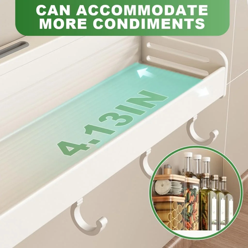 قفسه آشپزخانه دیواری HASTHIP® با قلاب آویز، سازمان دهنده چند منظوره لوازم و چاشنی، جا ادویه پلاستیکی و محل نگهداری چاپستیک، نگهدارنده حوله ظرف و کفگیر، صرفه جویی در فضا قفسه آشپزخانه دیواری HASTHIP® با قلاب آویز، سازمان دهنده چند منظوره لوازم و چاشنی، جا ادویه پلاستیکی و محل نگهداری چاپستیک، نگهدارنده حوله ظرف و کفگیر، صرفه جویی در فضا