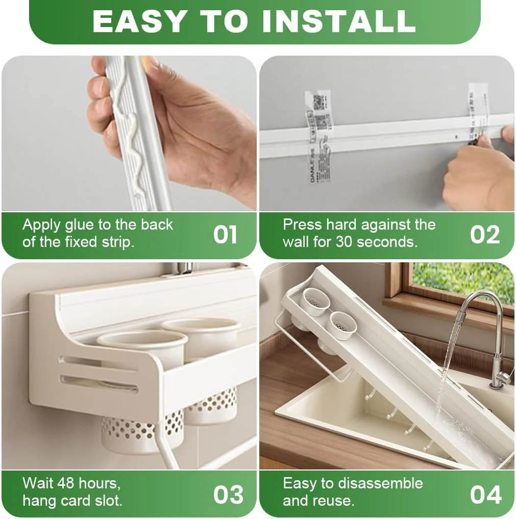 قفسه آشپزخانه دیواری HASTHIP® با قلاب آویز، سازمان دهنده چند منظوره لوازم و چاشنی، جا ادویه پلاستیکی و محل نگهداری چاپستیک، نگهدارنده حوله ظرف و کفگیر، صرفه جویی در فضا قفسه آشپزخانه دیواری HASTHIP® با قلاب آویز، سازمان دهنده چند منظوره لوازم و چاشنی، جا ادویه پلاستیکی و محل نگهداری چاپستیک، نگهدارنده حوله ظرف و کفگیر، صرفه جویی در فضا