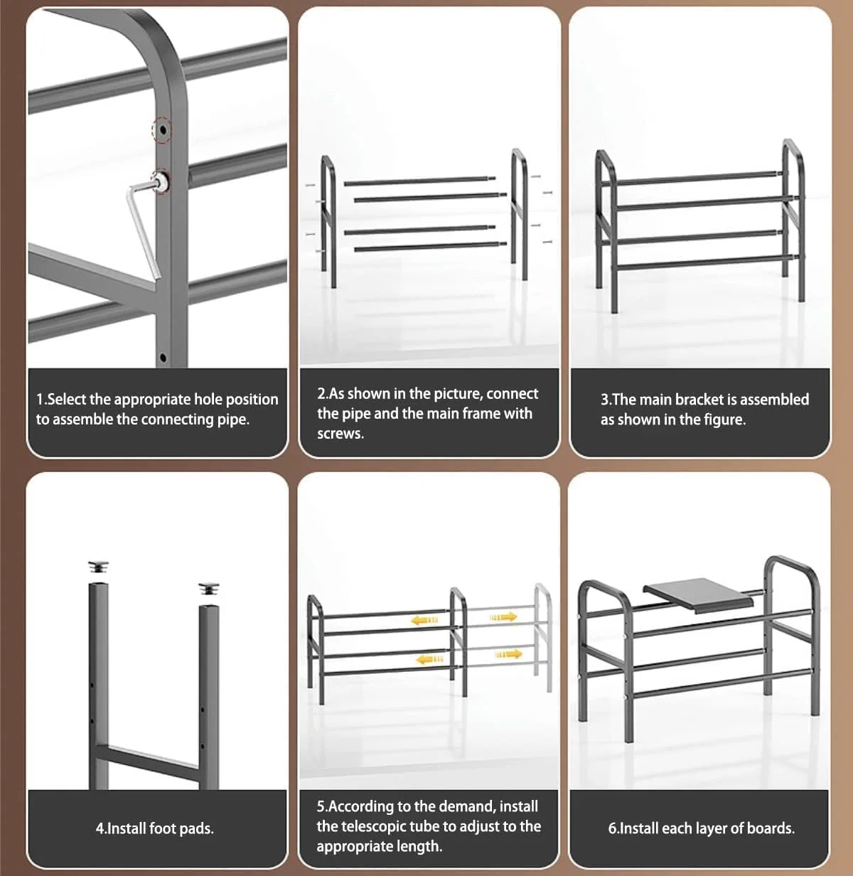GStorm - نظم دهنده چند منظوره 2 طبقه زیر سینک ظرفشویی، نظم دهنده 2 طبقه با مشخصات چندگانه و قابلیت گسترش، مناسب برای نگهداری در کابینت آشپزخانه و حمام (مشکی) GStorm - نظم دهنده چند منظوره 2 طبقه زیر سینک ظرفشویی، نظم دهنده 2 طبقه با مشخصات چندگانه و قابلیت گسترش، مناسب برای نگهداری در کابینت آشپزخانه و حمام (مشکی)