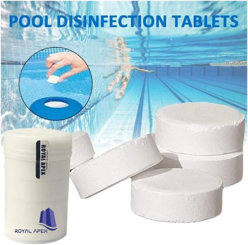 قرص کلر آهسته حل شونده بلوکوا 1 کیلوگرم، ضدعفونی کننده آب استخر و اسپا، درمان باکتری و جلبک با محافظت در برابر نور خورشید/UV، Tcca 3 اینچ 200 گرم X 5 عدد، ساخت اتحادیه اروپا (3 قوطی (15 قرص))