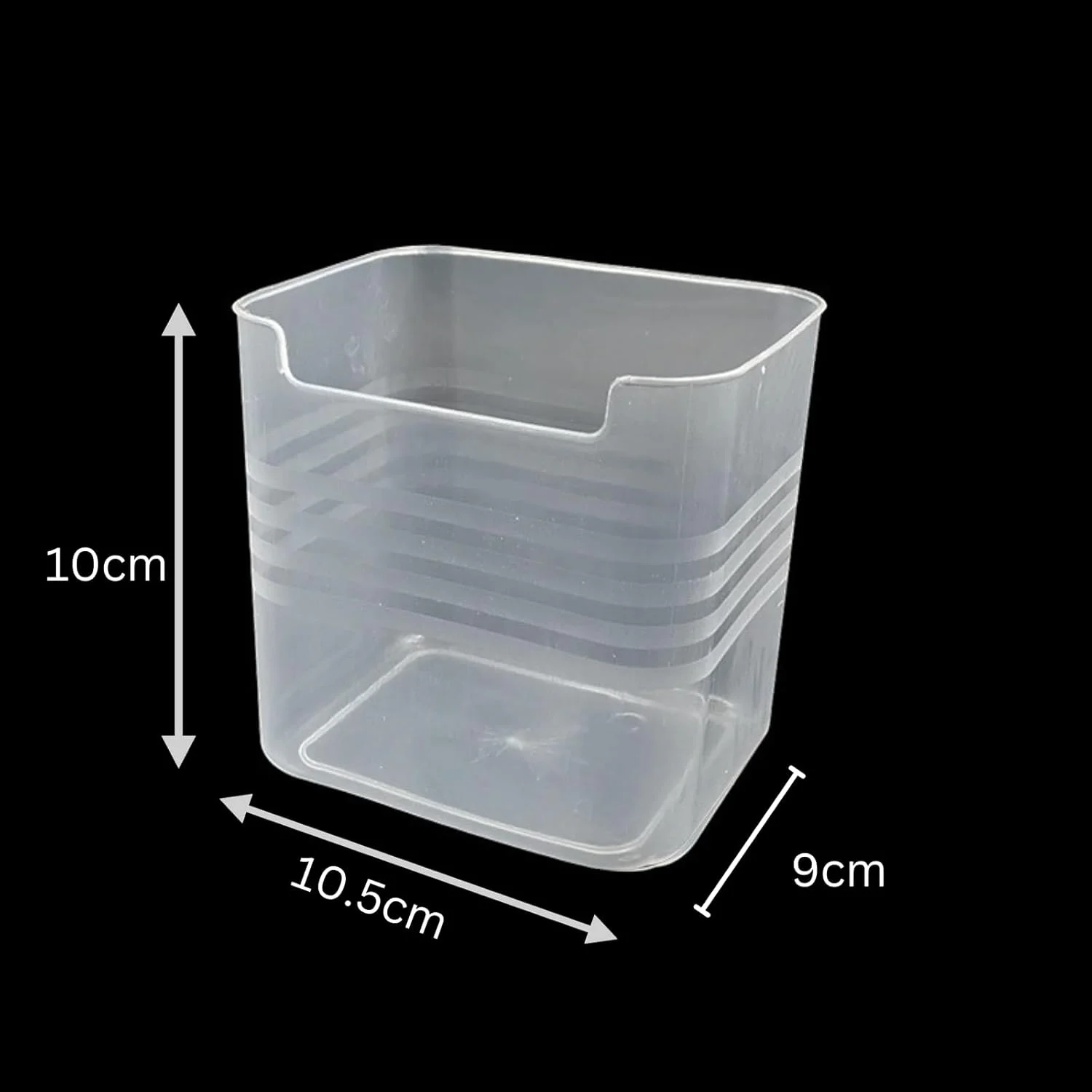 مجموعه 3 عددی ظروف پلاستیکی متوسط یخچال و فریزر Gardezi برای نگهداری مواد غذایی، نگهدارنده نوشیدنی و سازمان دهنده انبار - ضروری برای فضای درب یخچال و کابینت آشپزخانه (ظرف شفاف یخچال)