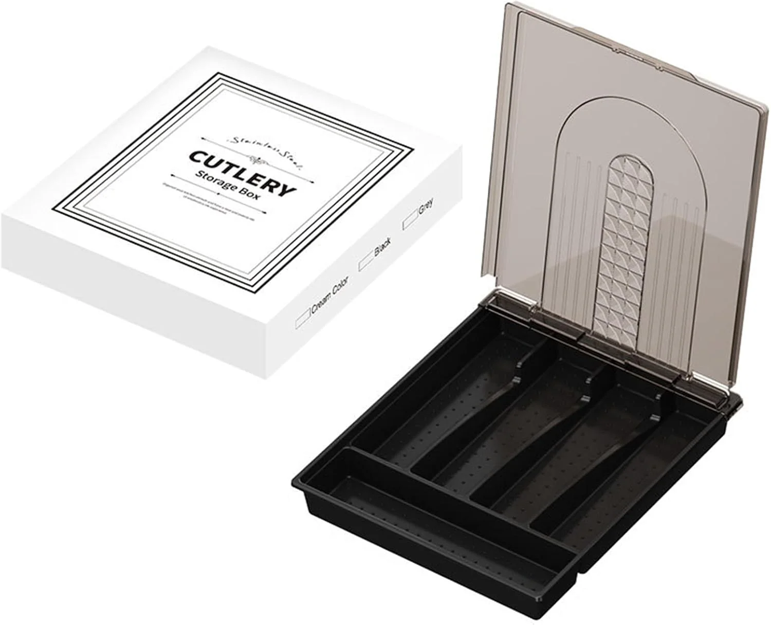 ارگانایزر کشو نقره ای FOINN، نظم دهنده کشو آشپزخانه قابل گسترش، نظم دهنده کارد و چنگال قابل تنظیم، نگهدارنده پلاستیکی برای قاشق، چنگال و چاقو ارگانایزر کشو نقره ای FOINN، نظم دهنده کشو آشپزخانه قابل گسترش، نظم دهنده کارد و چنگال قابل تنظیم، نگهدارنده پلاستیکی برای قاشق، چنگال و چاقو