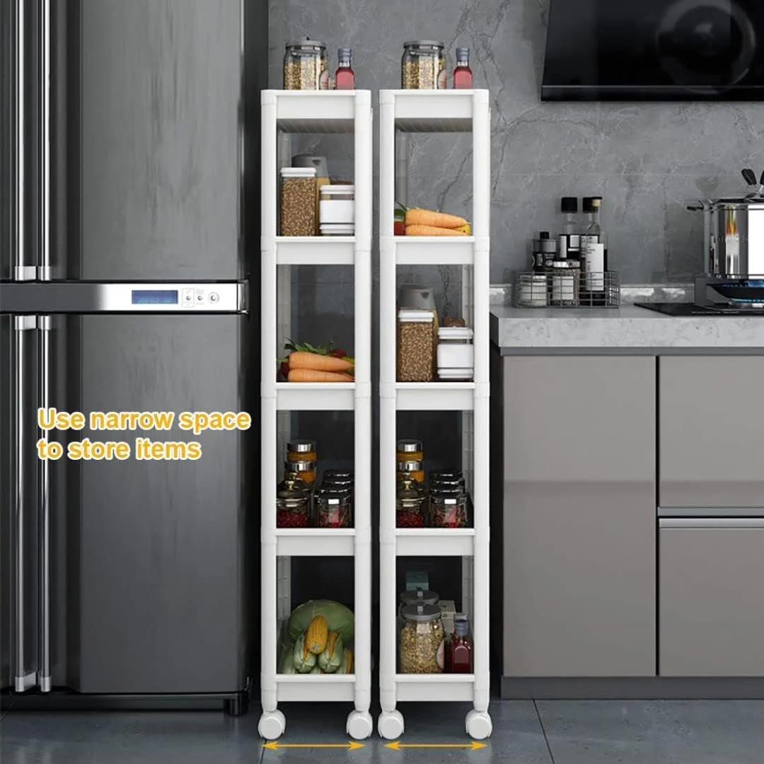 ترولی ذخیره سازی 4 طبقه Forthcan، قفسه باریک ذخیره سازی، واحد سازمان دهنده چرخ دار، قفسه سازمان دهنده چند منظوره برای آشپزخانه، حمام، لباسشویی، مکان های باریک (4 طبقه) ترولی ذخیره سازی 4 طبقه Forthcan، قفسه باریک ذخیره سازی، واحد سازمان دهنده چرخ دار، قفسه سازمان دهنده چند منظوره برای آشپزخانه، حمام، لباسشویی، مکان های باریک (4 طبقه)