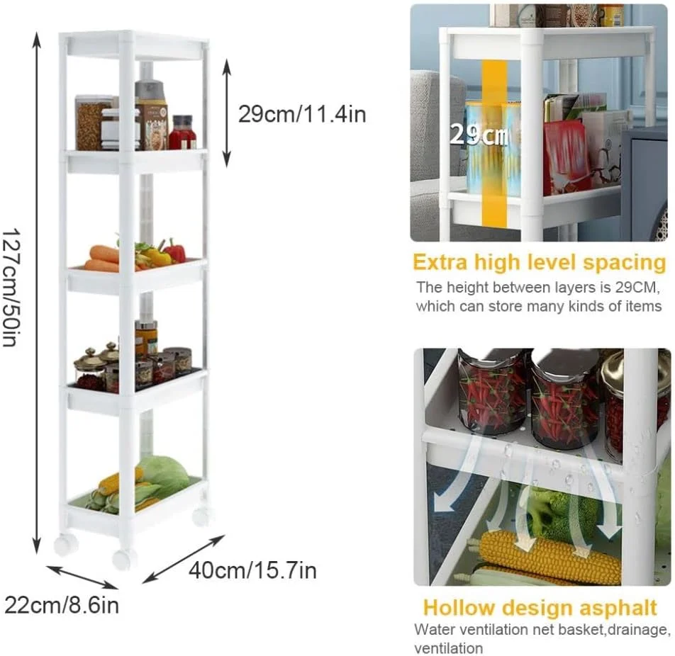 ترولی ذخیره سازی 4 طبقه Forthcan، قفسه باریک ذخیره سازی، واحد سازمان دهنده چرخ دار، قفسه سازمان دهنده چند منظوره برای آشپزخانه، حمام، لباسشویی، مکان های باریک (4 طبقه) ترولی ذخیره سازی 4 طبقه Forthcan، قفسه باریک ذخیره سازی، واحد سازمان دهنده چرخ دار، قفسه سازمان دهنده چند منظوره برای آشپزخانه، حمام، لباسشویی، مکان های باریک (4 طبقه)