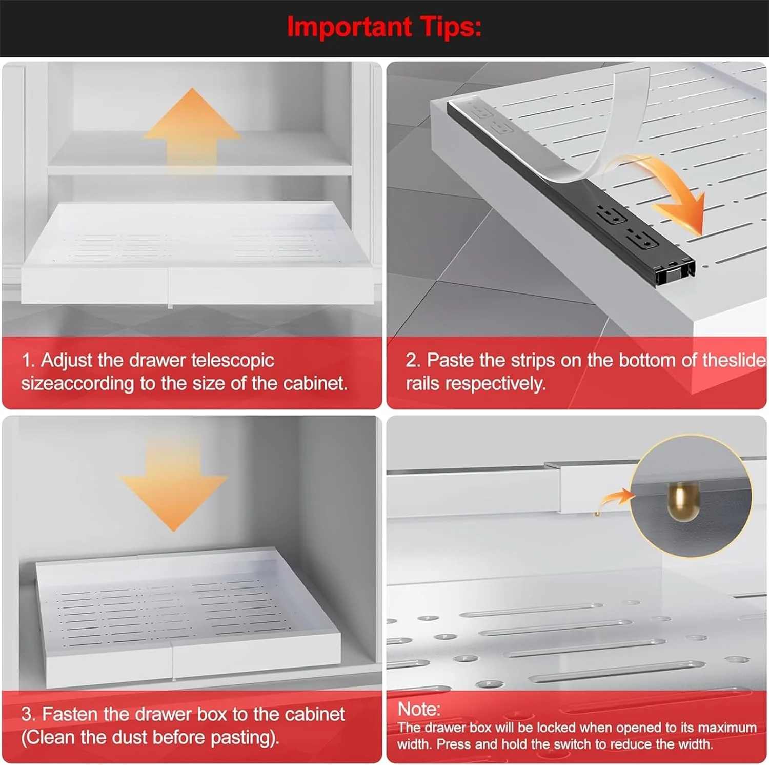 ارگانایزر کابینت کشویی قابل گسترش Fohome، کشوهای کشویی سفید رنگ، ارگانایزر کابینت کشویی برای آشپزخانه، اتاق نشیمن، خانه، عرض قابل تنظیم 32 سانتی متر تا 52 سانتی متر، سفید ارگانایزر کابینت کشویی قابل گسترش Fohome، کشوهای کشویی سفید رنگ، ارگانایزر کابینت کشویی برای آشپزخانه، اتاق نشیمن، خانه، عرض قابل تنظیم 32 سانتی متر تا 52 سانتی متر، سفید