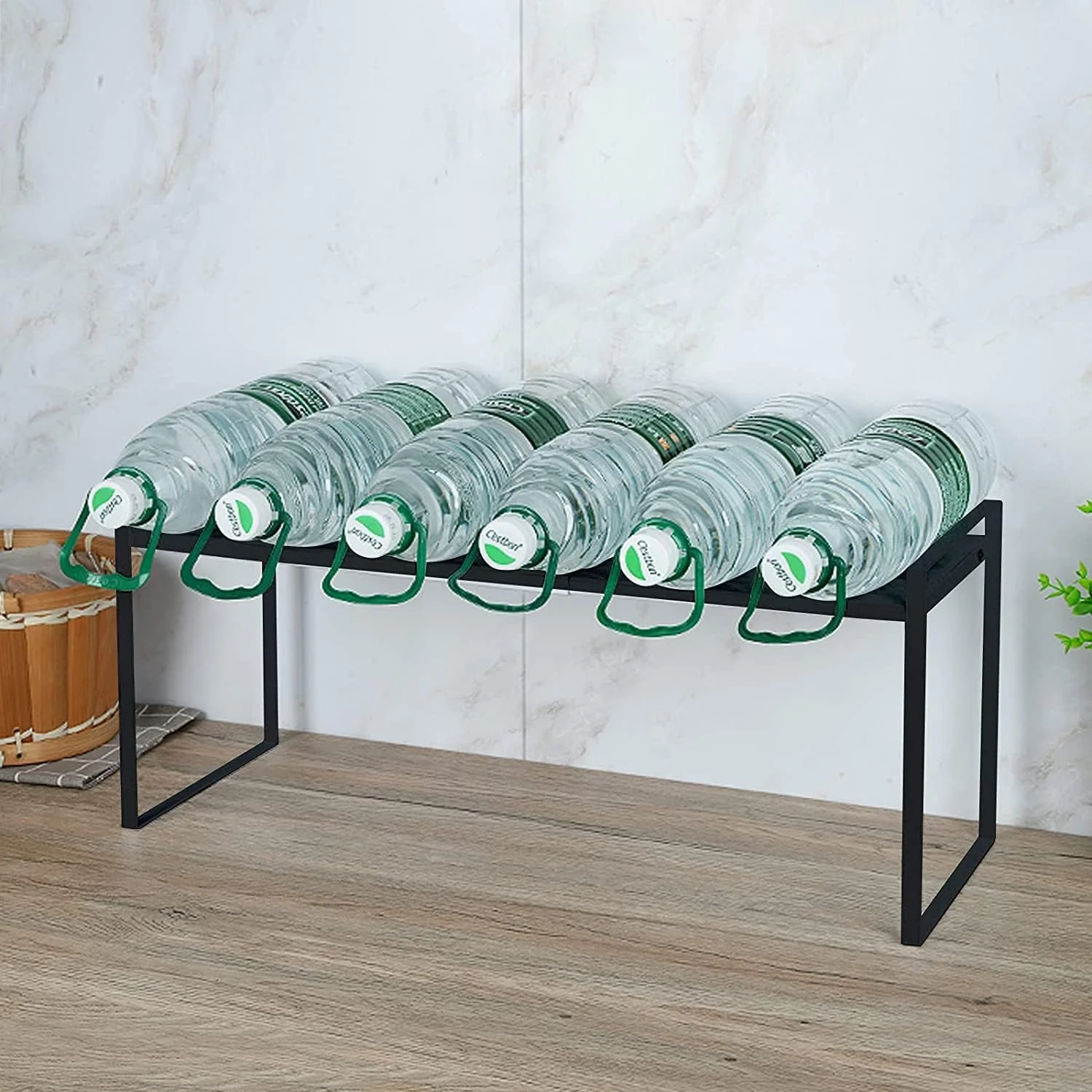 قفسه ارگانایزر رومیزی قابل گسترش Forthcan، قفسه آشپزخانه چند منظوره متحرک، قفسه ادویه، قفسه کابینت، قفسه انبار زیر سینک (9 اینچ X 11.8 اینچ، مشکی)