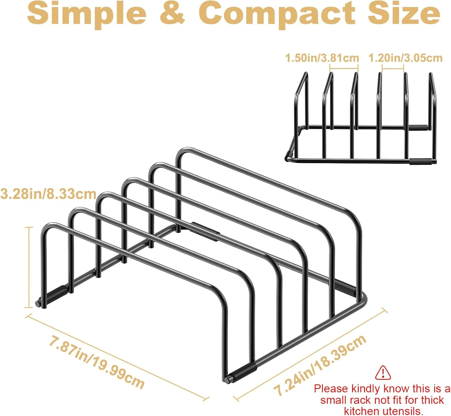 ارگانایزر تخته برش Fikoksol، [بسته 2 عددی] هولدر تخته برش، قفسه نگهداری سینی شیرینی پزی، ورقه های پخت، خنک کننده، استند نگهداری قفسه کوچک برای کابینت آشپزخانه، ارگانایزر ظروف پخت و پز رومیزی 7.08 x 5.51 x 3.15 اینچ