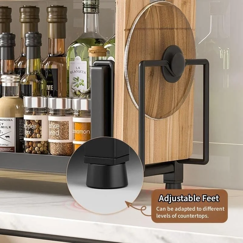 جا ادویه ای ایستاده فوهوم برای روی کابینت، سازمان دهنده 3 طبقه ادویه جات آشپزخانه، قفسه چاشنی با قلاب و محل نگهداری کارد و چنگال، سازمان دهنده چند منظوره روی کابینت آشپزخانه برای نگهداری ادویه، کاتر جا ادویه ای ایستاده فوهوم برای روی کابینت، سازمان دهنده 3 طبقه ادویه جات آشپزخانه، قفسه چاشنی با قلاب و محل نگهداری کارد و چنگال، سازمان دهنده چند منظوره روی کابینت آشپزخانه برای نگهداری ادویه، کاتر