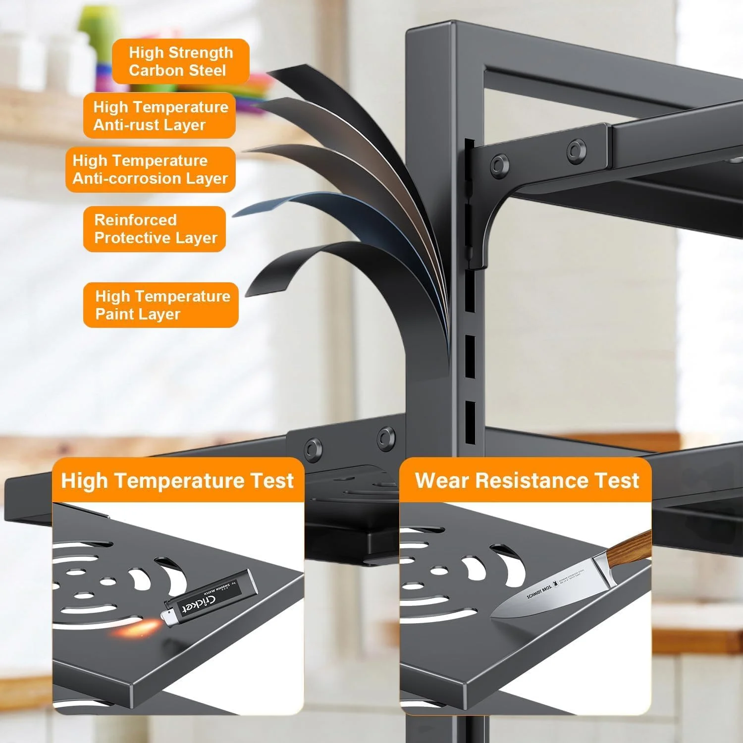 ارگانایزر قابلمه و تابه سنگین Exrp برای زیر کابینت، قفسه 7 طبقه قابل تنظیم برای سازماندهی و نگهداری قابلمه و تابه در کابینت آشپزخانه ارگانایزر قابلمه و تابه سنگین Exrp برای زیر کابینت، قفسه 7 طبقه قابل تنظیم برای سازماندهی و نگهداری قابلمه و تابه در کابینت آشپزخانه