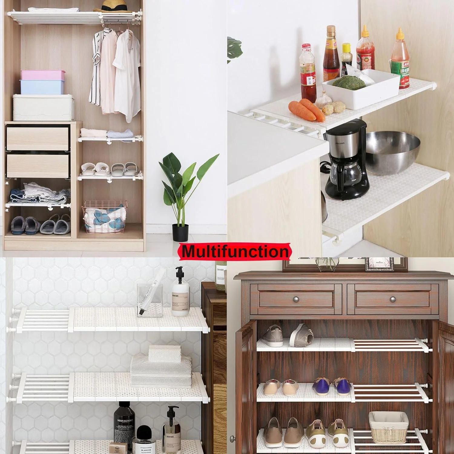 قفسه سازمان دهنده آشپزخانه قابل گسترش 47-83 سانتی متر، سازمان دهنده قابل تنظیم زیر سینک با پانل های جداشدنی، قفسه ذخیره سازی چند منظوره لوله فلزی برای کابینت آشپزخانه، حمام، کمد اتاق خواب (36 سانتی متر) قفسه سازمان دهنده آشپزخانه قابل گسترش 47-83 سانتی متر، سازمان دهنده قابل تنظیم زیر سینک با پانل های جداشدنی، قفسه ذخیره سازی چند منظوره لوله فلزی برای کابینت آشپزخانه، حمام، کمد اتاق خواب (36 سانتی متر)