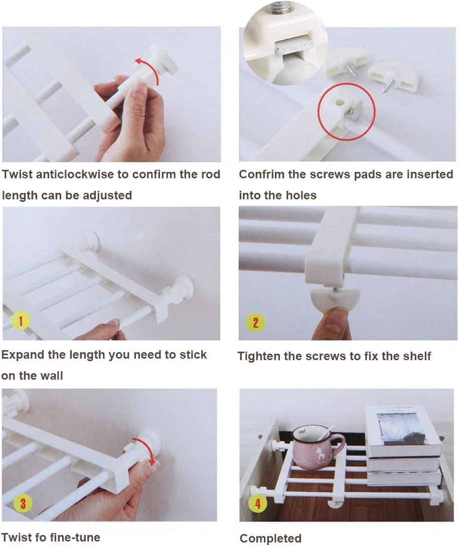 قفسه سازمان دهنده آشپزخانه قابل گسترش 47-83 سانتی متر، سازمان دهنده قابل تنظیم زیر سینک با پانل های جداشدنی، قفسه ذخیره سازی چند منظوره لوله فلزی برای کابینت آشپزخانه، حمام، کمد اتاق خواب (36 سانتی متر) قفسه سازمان دهنده آشپزخانه قابل گسترش 47-83 سانتی متر، سازمان دهنده قابل تنظیم زیر سینک با پانل های جداشدنی، قفسه ذخیره سازی چند منظوره لوله فلزی برای کابینت آشپزخانه، حمام، کمد اتاق خواب (36 سانتی متر)
