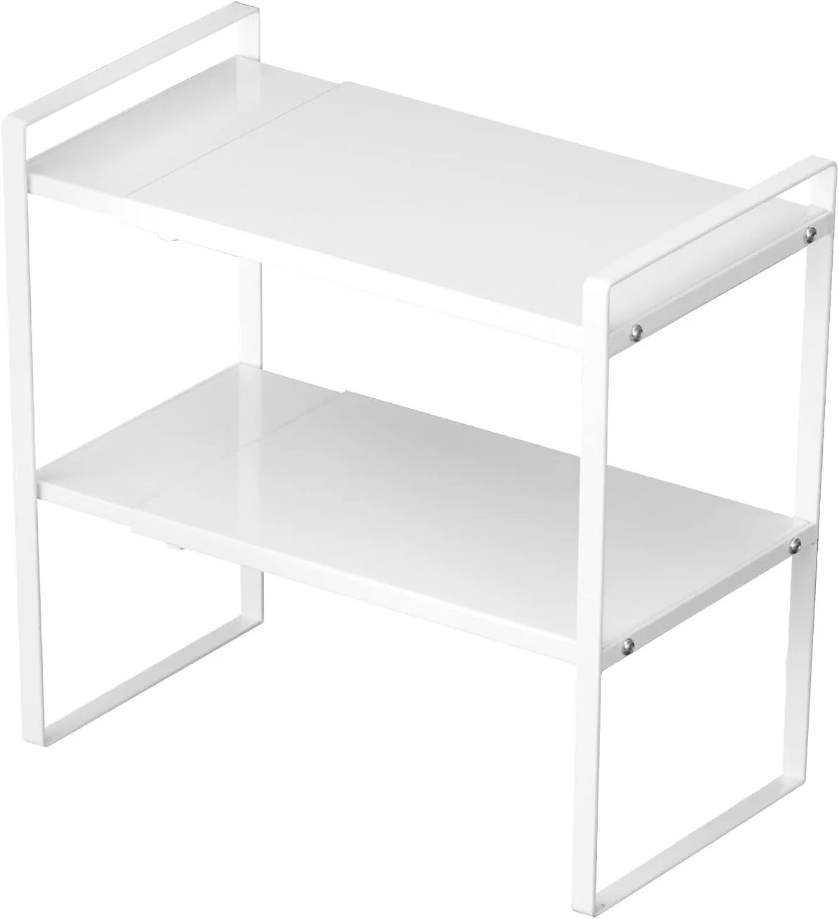 قفسه ارگانایزر رومیزی قابل گسترش U-HOOME، استند کابینت، قفسه ادویه آشپزخانه، قفسه انبار کابینت، سازماندهی و نگهداری برای آشپزخانه حمام (سفید-2 طبقه) قفسه ارگانایزر رومیزی قابل گسترش U-HOOME، استند کابینت، قفسه ادویه آشپزخانه، قفسه انبار کابینت، سازماندهی و نگهداری برای آشپزخانه حمام (سفید-2 طبقه)