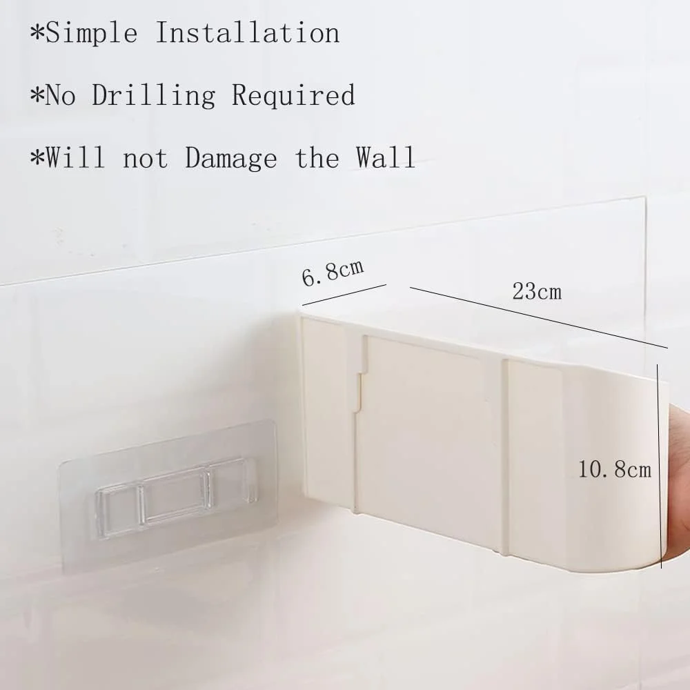جعبه ذخیره سازی درب آشپزخانه EigPluy، دو تکه، نصب دیواری چسبی، پلاستیک ABS، سفید، سازمان دهنده کابینت/حمام/یخچال جعبه ذخیره سازی درب آشپزخانه EigPluy، دو تکه، نصب دیواری چسبی، پلاستیک ABS، سفید، سازمان دهنده کابینت/حمام/یخچال