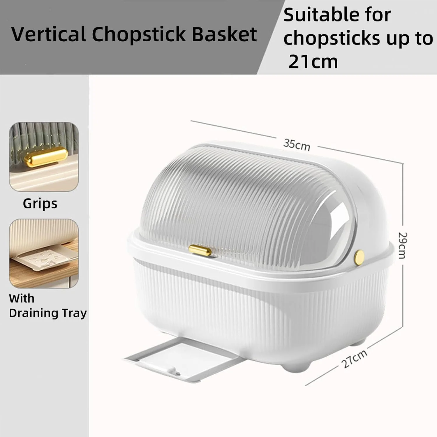Diylove Dish Drying Rack,Large Dish Racks Organizers with Drainboard,Household with Lid Dish Draining RacK,Tableware Storage Box for Kitchen Counter Cabinets,for Kitchen,35 * 27 * 29CM (White) Diylove Dish Drying Rack,Large Dish Racks Organizers with Drainboard,Household with Lid Dish Draining RacK,Tableware Storage Box for Kitchen Counter Cabinets,for Kitchen,35 * 27 * 29CM (White)