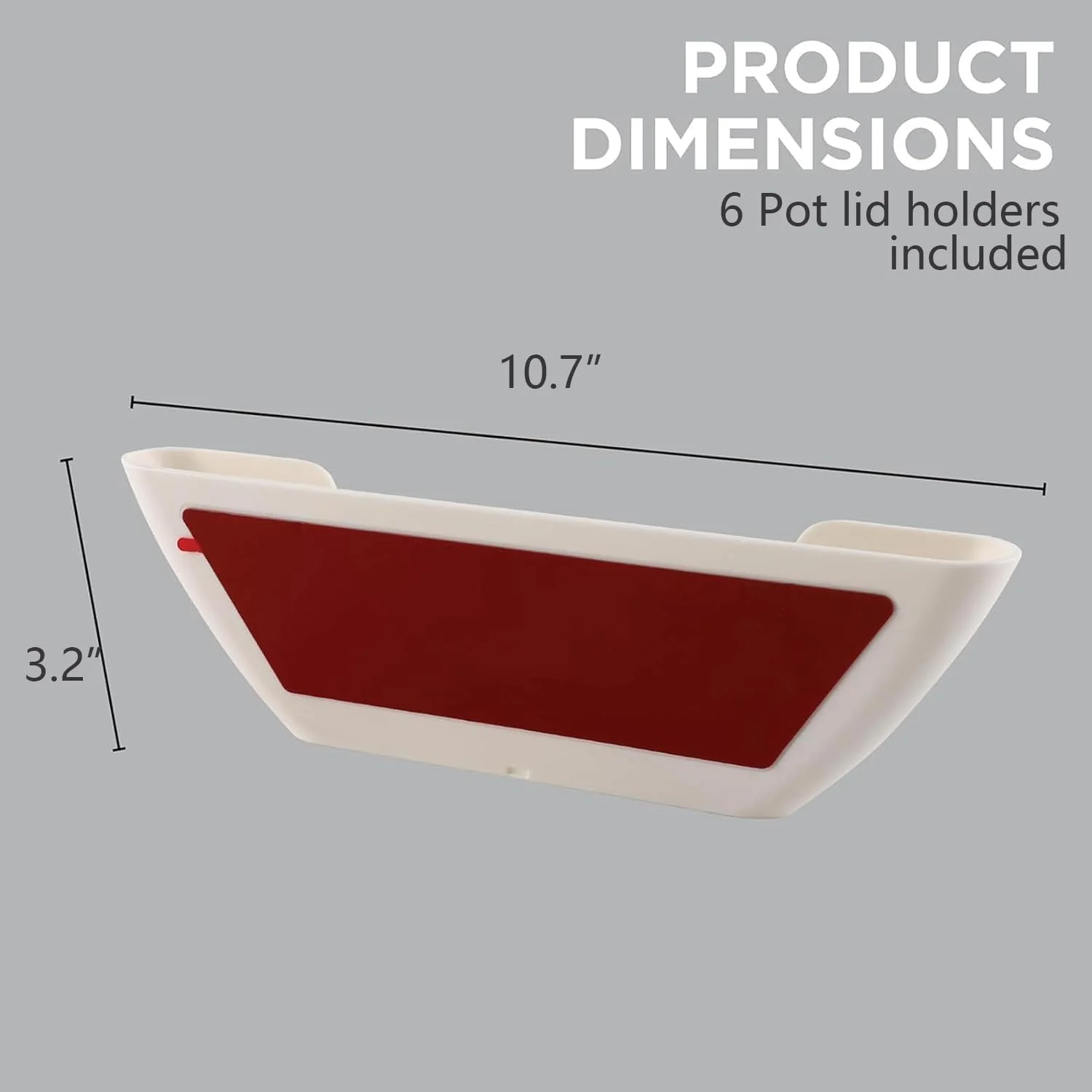 سازمان دهنده درب قابلمه یونیورسال DESALOV برای کابینت - بسته 6 عددی سازمان دهنده درب تابه، نصب داخل درب کابینت یا روی دیوار، نگهدارنده قفسه برای آشپزخانه، مناسب برای سایز 6 تا 13 اینچ (سفید) سازمان دهنده درب قابلمه یونیورسال DESALOV برای کابینت - بسته 6 عددی سازمان دهنده درب تابه، نصب داخل درب کابینت یا روی دیوار، نگهدارنده قفسه برای آشپزخانه، مناسب برای سایز 6 تا 13 اینچ (سفید)