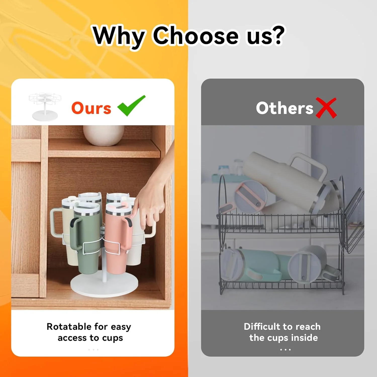 سازمان دهنده بطری آب DIKENLAND برای لیوان استنلی 40 اونسی، نگهدارنده چرخشی لیوان برای کابینت آشپزخانه، قفسه نگهداری بطری آب، سازمان دهنده و نگهداری آشپزخانه، سفید سازمان دهنده بطری آب DIKENLAND برای لیوان استنلی 40 اونسی، نگهدارنده چرخشی لیوان برای کابینت آشپزخانه، قفسه نگهداری بطری آب، سازمان دهنده و نگهداری آشپزخانه، سفید