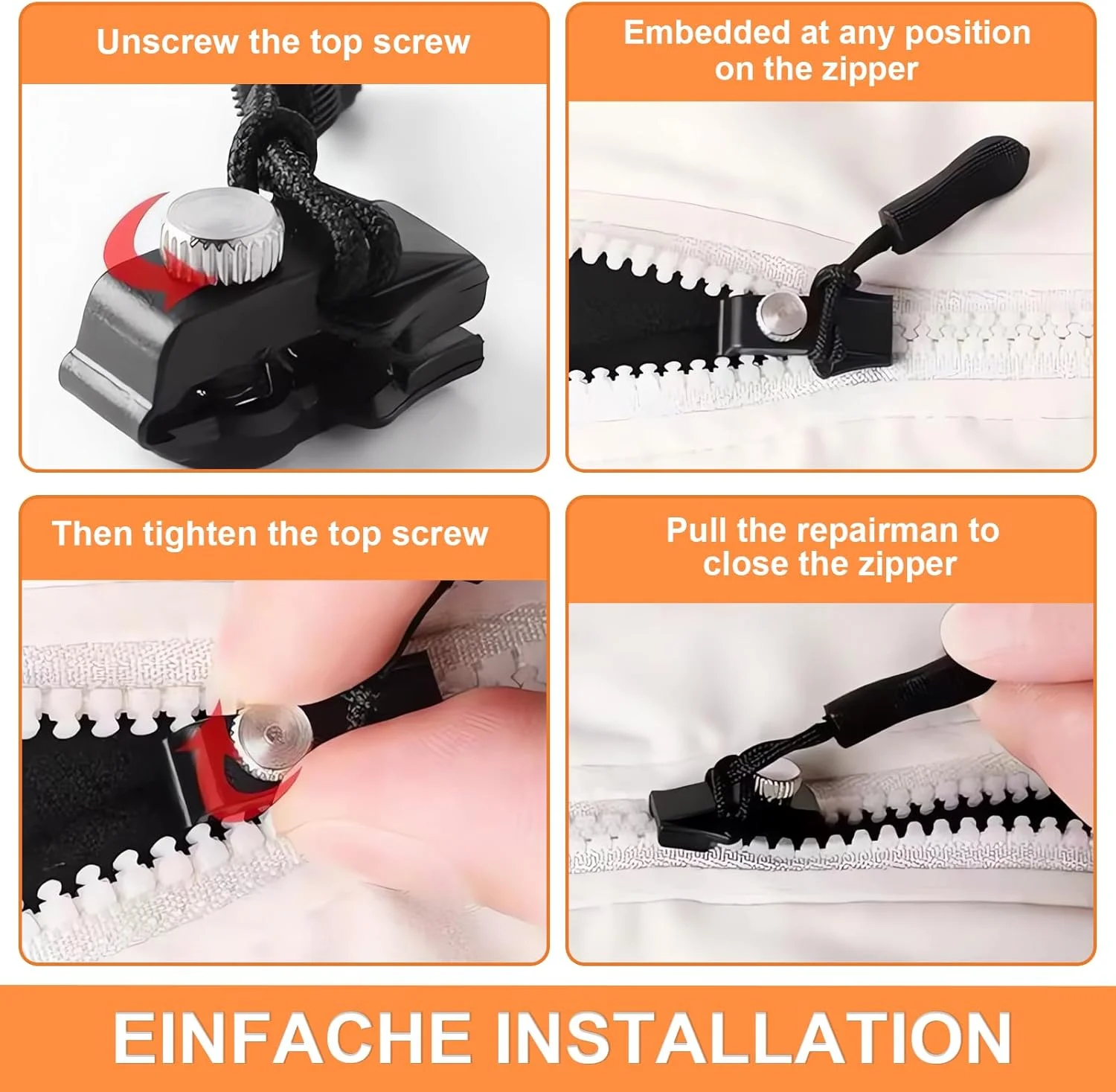 کیت تعمیر زیپ 15 تکه ای، تعویض کشویی زیپ، تعمیر کننده فوری زیپ، کشویی زیپ جهانی برای ژاکت، کیف و لباس کیت تعمیر زیپ 15 تکه ای، تعویض کشویی زیپ، تعمیر کننده فوری زیپ، کشویی زیپ جهانی برای ژاکت، کیف و لباس