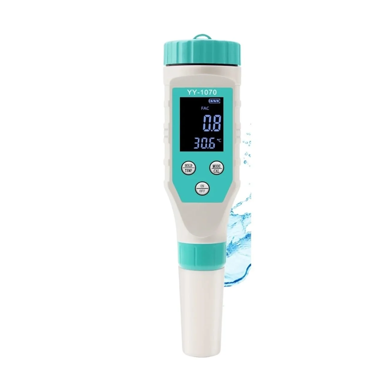 Soil nutrient tester, 7 In 1 Swimming Pool Chlorine PH Meter Professional SALT/ORP/TDS/EC/FAC Tester Spa Hot Spring CL Water Quality Analyzer