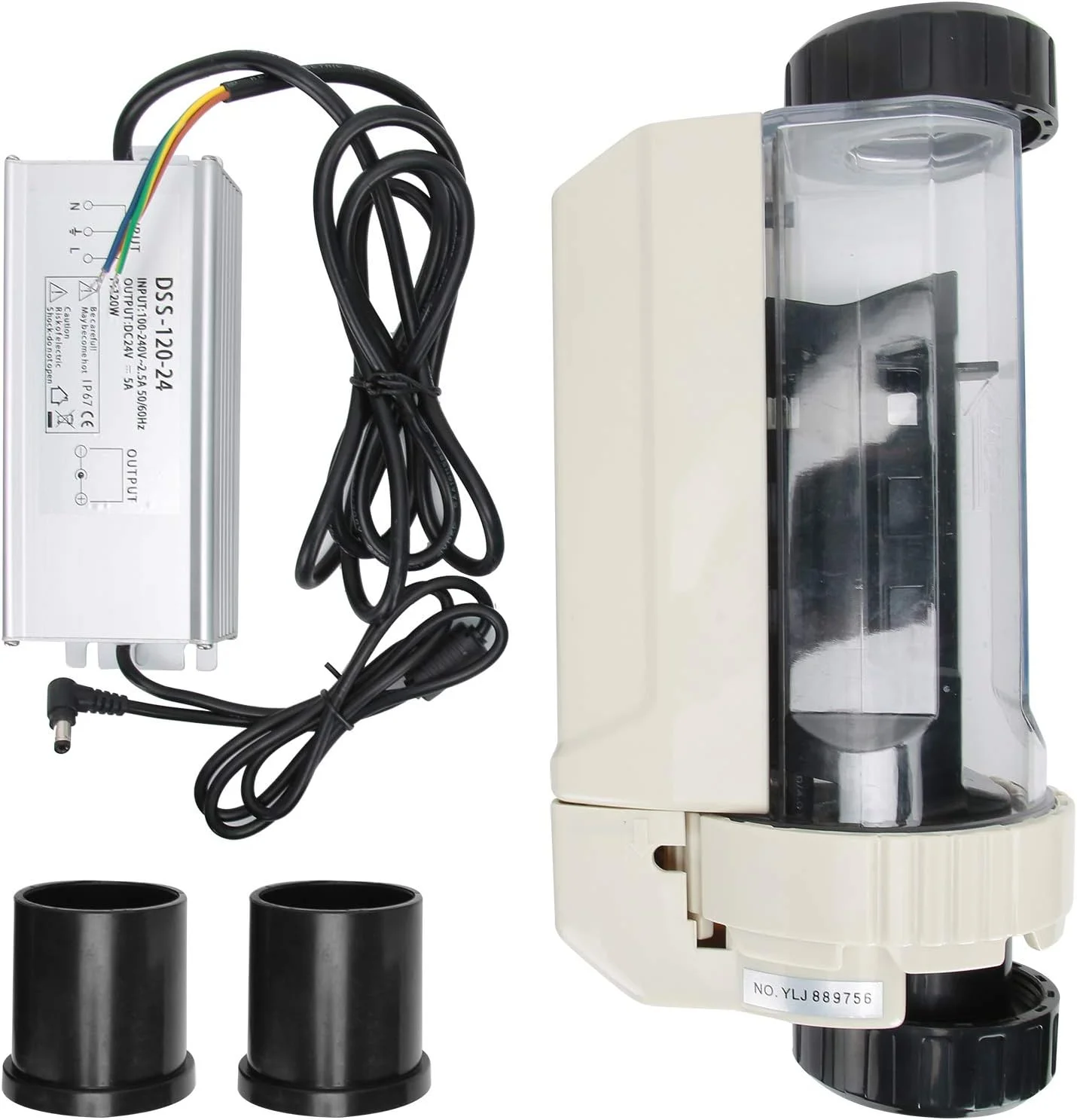 دستگاه کلرزنی نمکی SJHDKLW - ژنراتور الکترونیکی کلر 12G/H، سیستم کلرزنی آب برای استخرها، عملکرد تمیز کردن خودکار