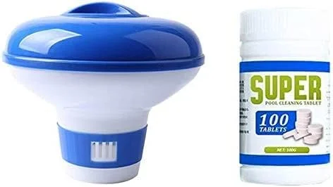 قرص های ضدعفونی کننده جوشان B&K Super Pool Cleaning (100 عدد) برای ضدعفونی کردن آب استخر، محافظت موثر در برابر باکتری ها و جلبک ها (قرص سوپر 100)