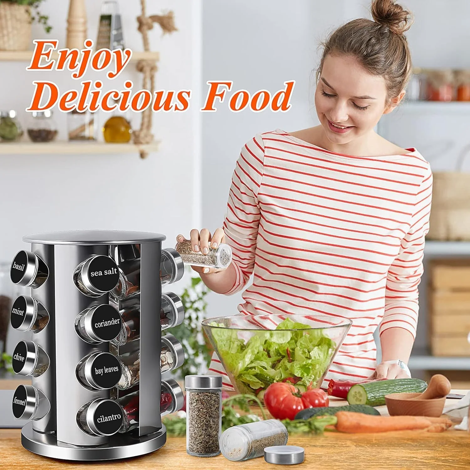 جای ادویه دایموند.یوایای، استیل ضد زنگ، ارگانایزر چاشنی رومیزی، جای ادویه چرخشی با 16 شیشه گرد، جای ادویه آشپزخانه، ست جای ماسالا نمک، شکر، جای پودر قهوه و قفسه قابل استفاده بیشتر جای ادویه دایموند.یوایای، استیل ضد زنگ، ارگانایزر چاشنی رومیزی، جای ادویه چرخشی با 16 شیشه گرد، جای ادویه آشپزخانه، ست جای ماسالا نمک، شکر، جای پودر قهوه و قفسه قابل استفاده بیشتر