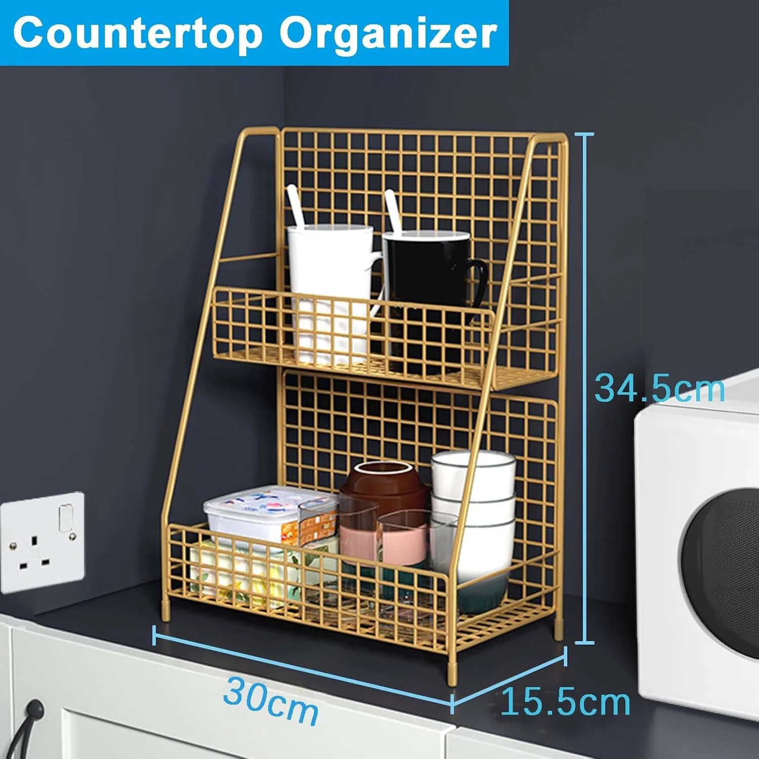 ارگانایزر رومیزی طلایی دو طبقه، ارگانایزر آشپزخانه، ارگانایزر رومیزی حمام، قفسه ادویه، شلف رومیزی برای حمام، اتاق خواب، آشپزخانه، خانه ارگانایزر رومیزی طلایی دو طبقه، ارگانایزر آشپزخانه، ارگانایزر رومیزی حمام، قفسه ادویه، شلف رومیزی برای حمام، اتاق خواب، آشپزخانه، خانه