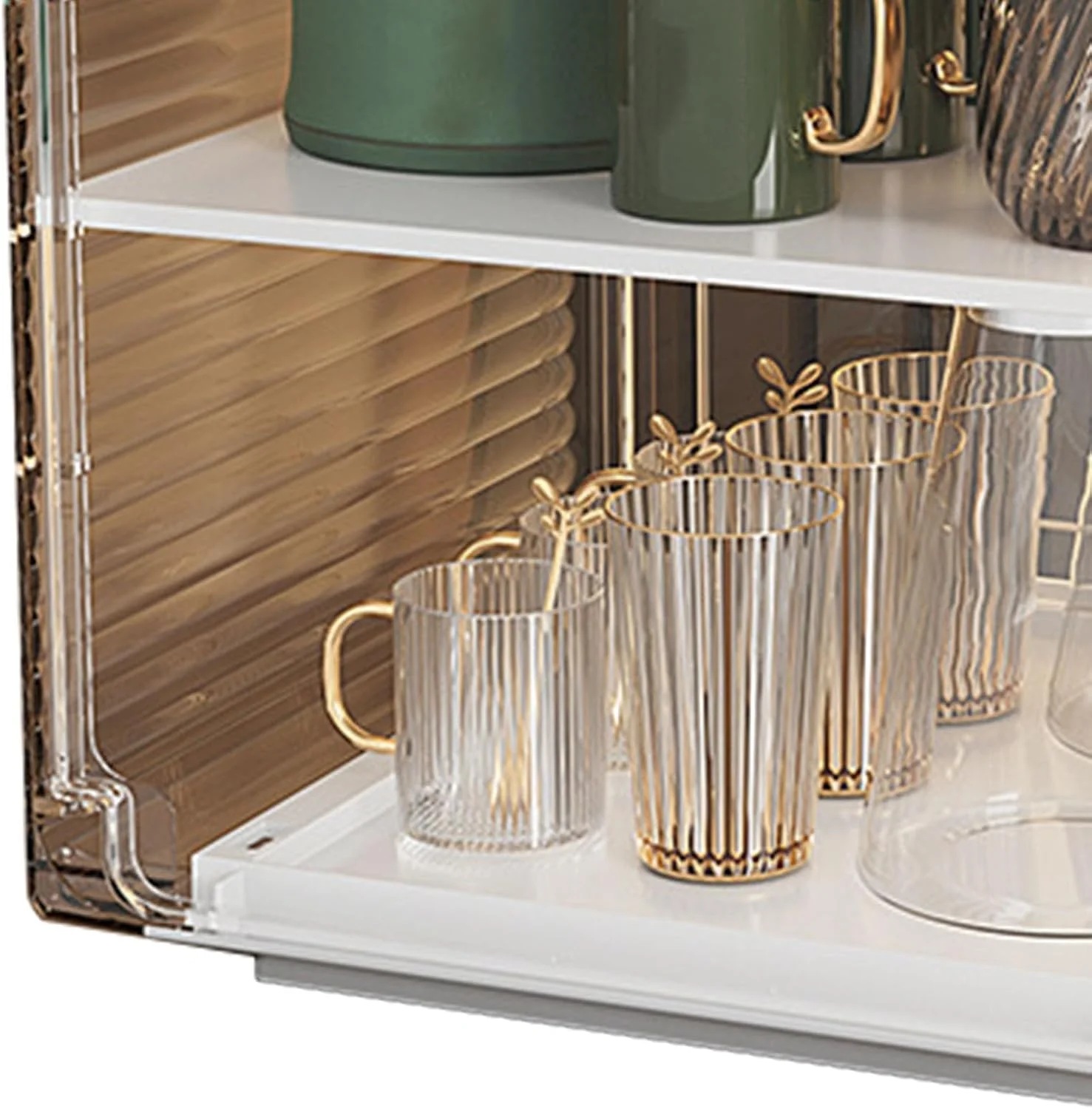 نگهدارنده لیوان Cryfokt، قفسه نگهداری فنجان با طراحی لوکس و قابل انباشت، جعبه سازمان دهنده فنجان شفاف، سازمان دهنده ضد گرد و غبار بطری آب، قفسه های نگهداری کابینت آشپزخانه برای لیوان ها، فنجان ها (متوسط) نگهدارنده لیوان Cryfokt، قفسه نگهداری فنجان با طراحی لوکس و قابل انباشت، جعبه سازمان دهنده فنجان شفاف، سازمان دهنده ضد گرد و غبار بطری آب، قفسه های نگهداری کابینت آشپزخانه برای لیوان ها، فنجان ها (متوسط)